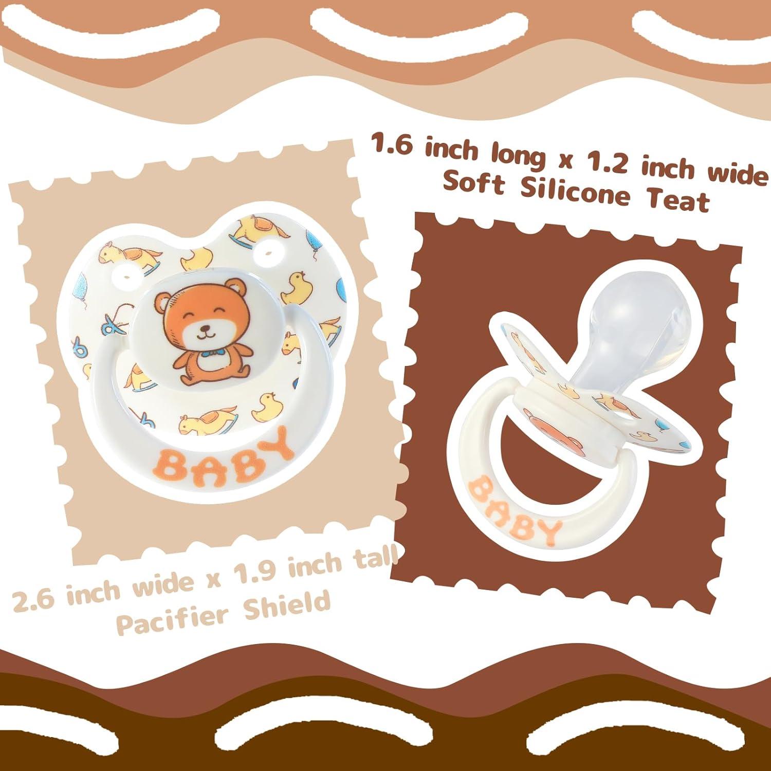 Chupete de Silicona Grande para Adultos - Diseño Divertido