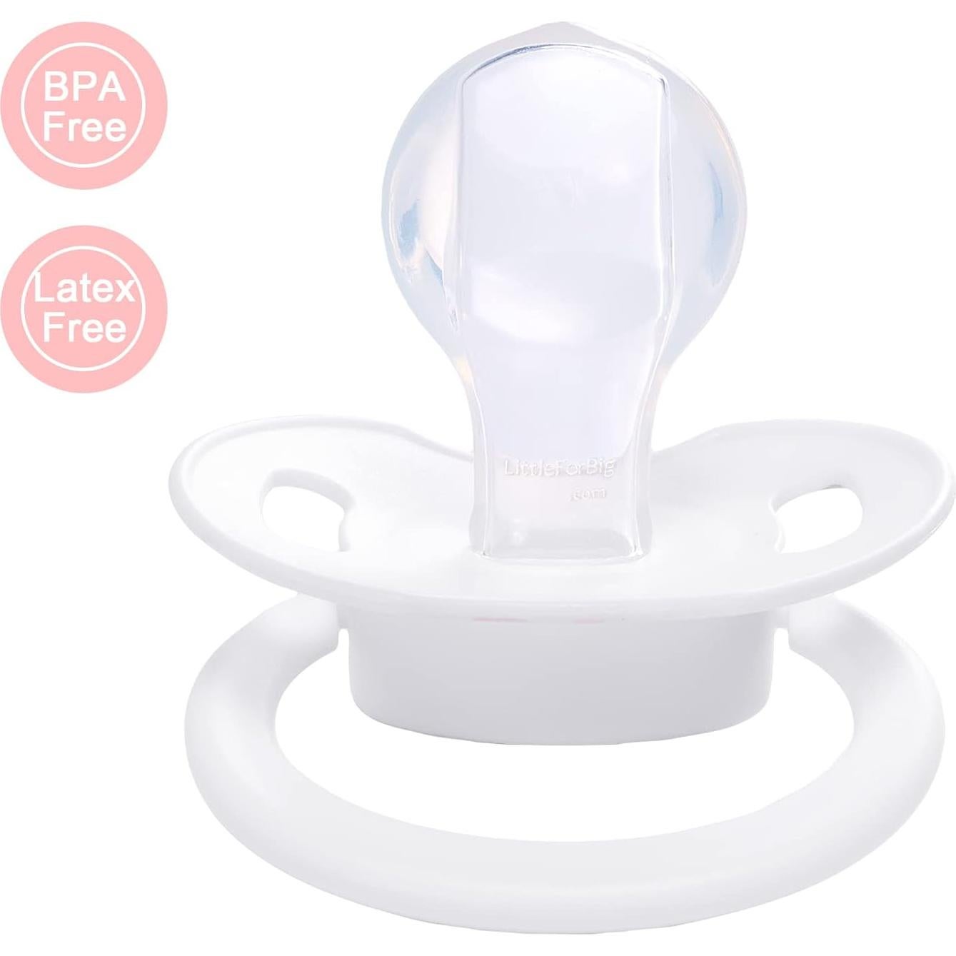 Chupete Adulto Bigshield Generation-II Osito Blanco 6.6x4.8cm