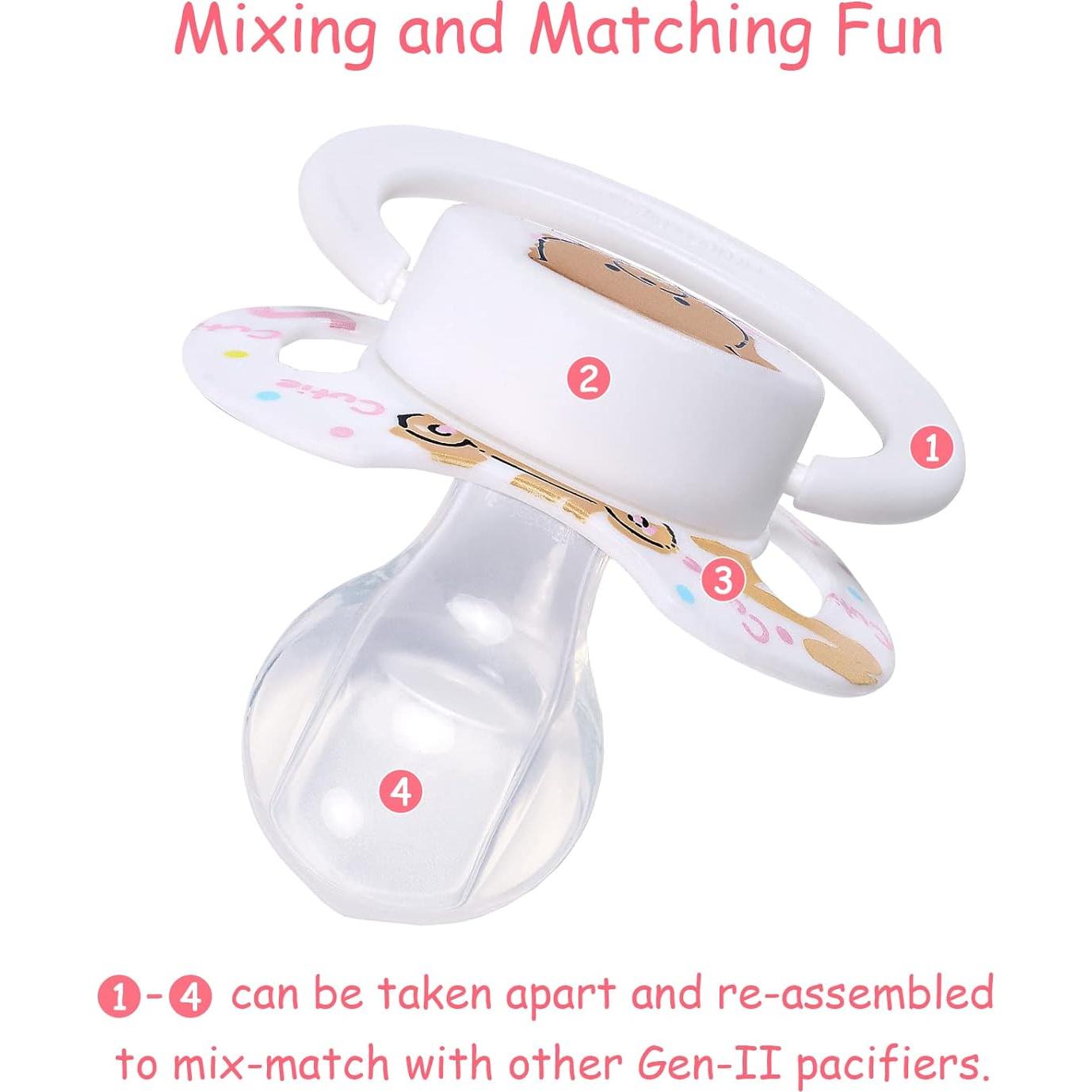 Chupete Adulto Bigshield Generation-II Osito Blanco 6.6x4.8cm