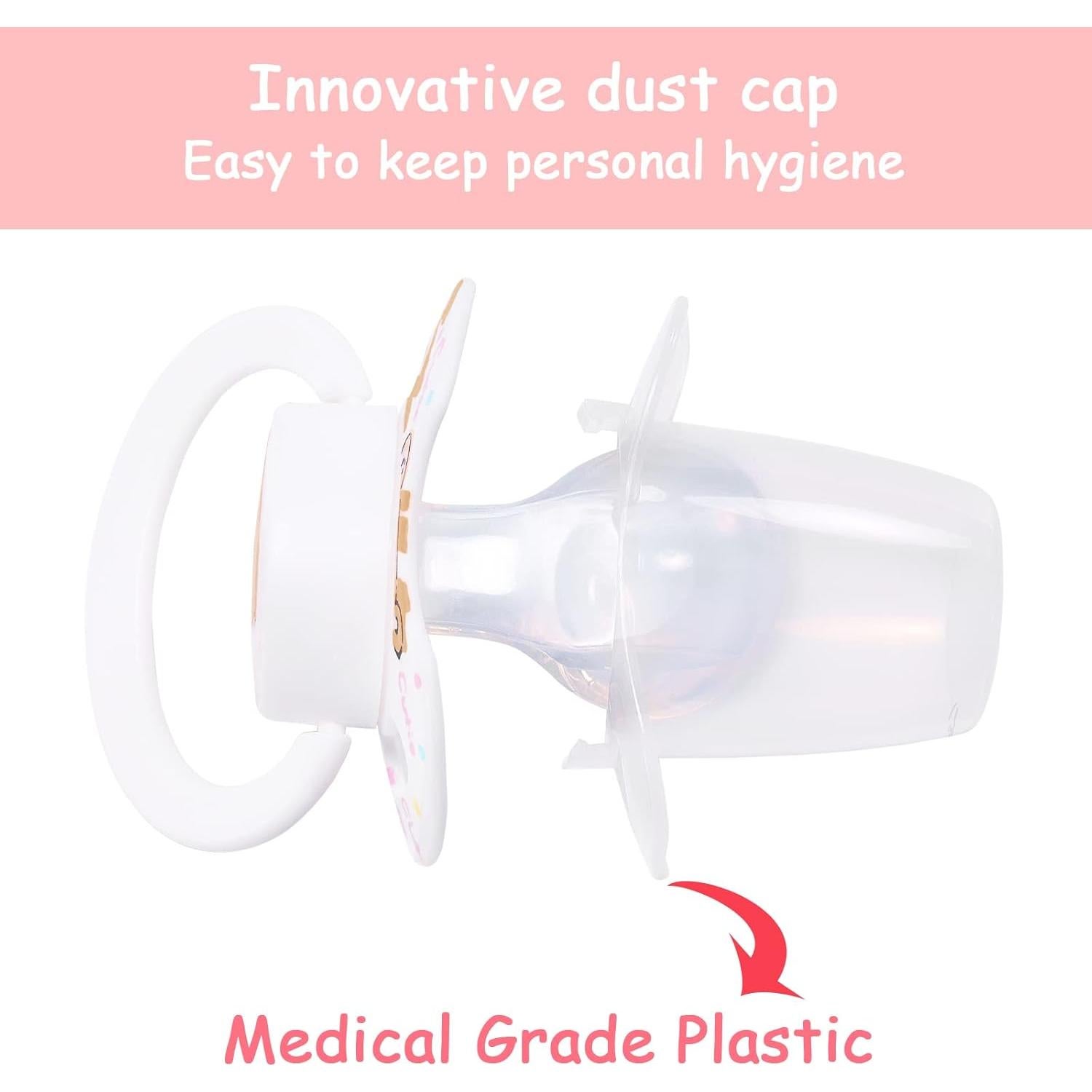 Chupete Adulto Bigshield Generation-II Osito Blanco 6.6x4.8cm