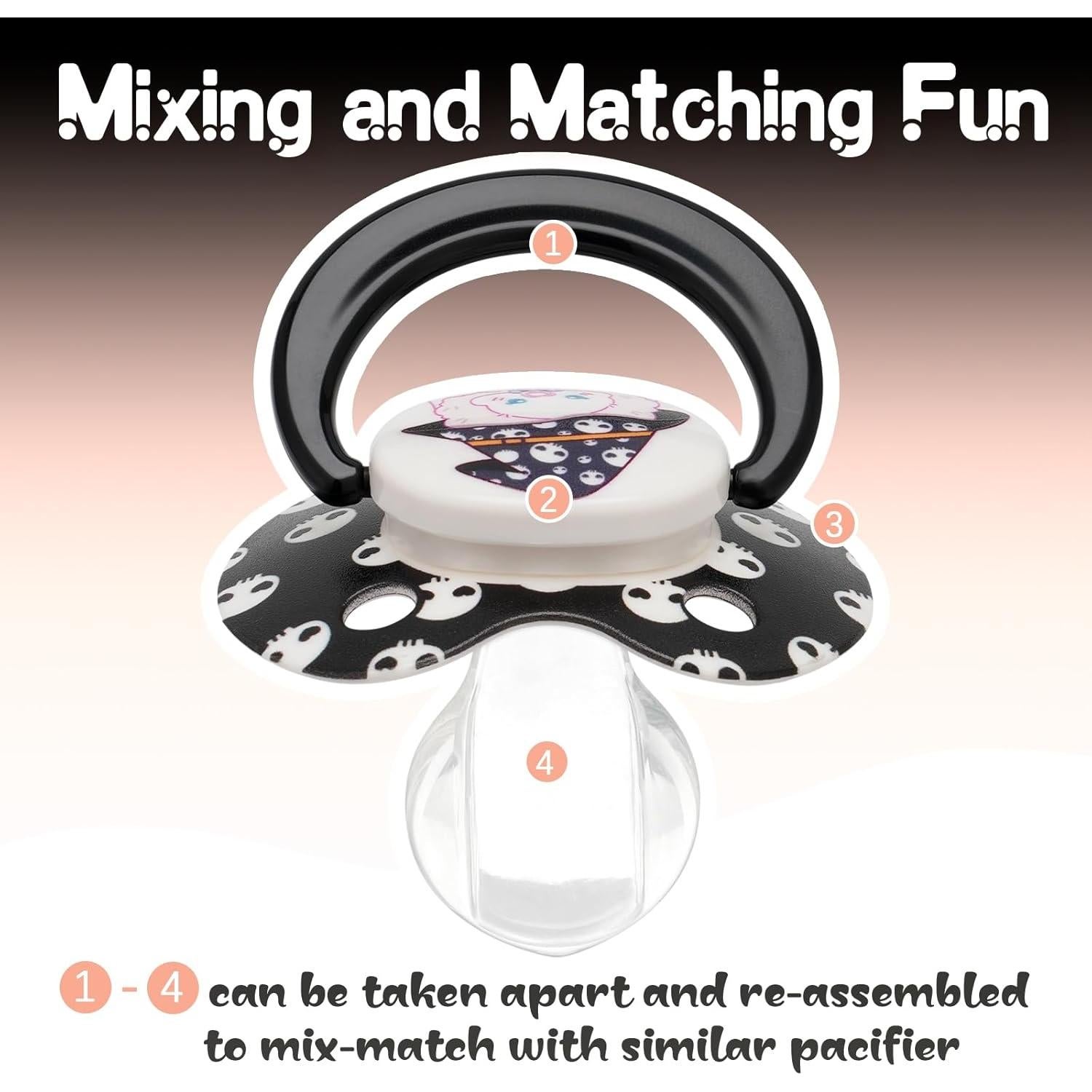 Chupete de Silicona Grande Bigshield para Adultos - Halloween