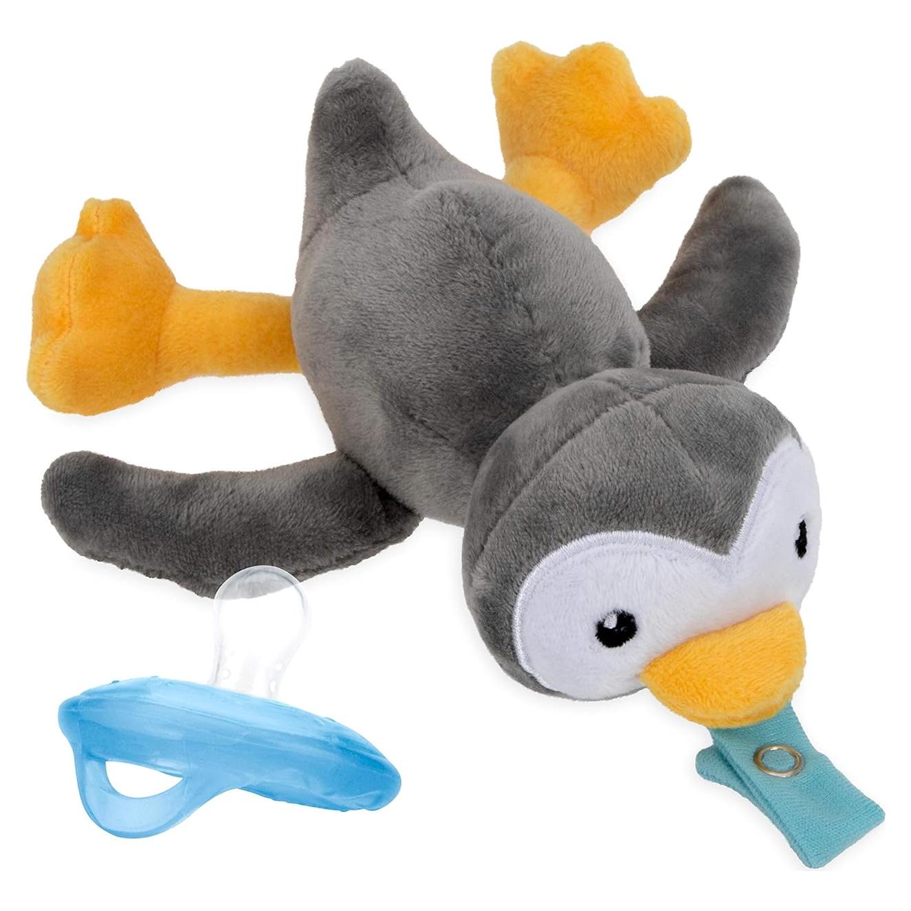 Chupete Nuby Flex Natural con Peluche Pingüino Snuggleez