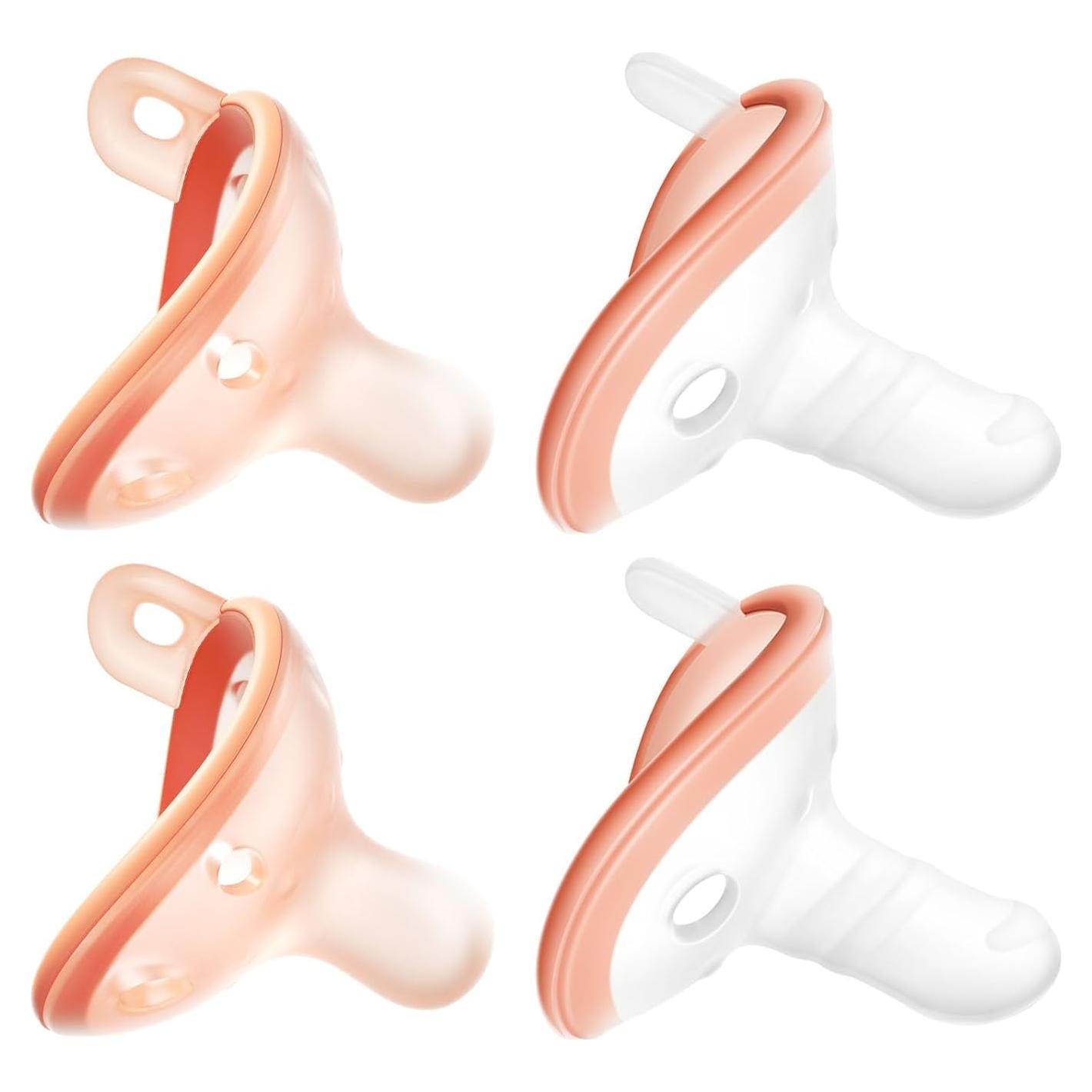 Chupetes de Silicona Garkoko para Bebés 1-6 Meses - 4 Pcs