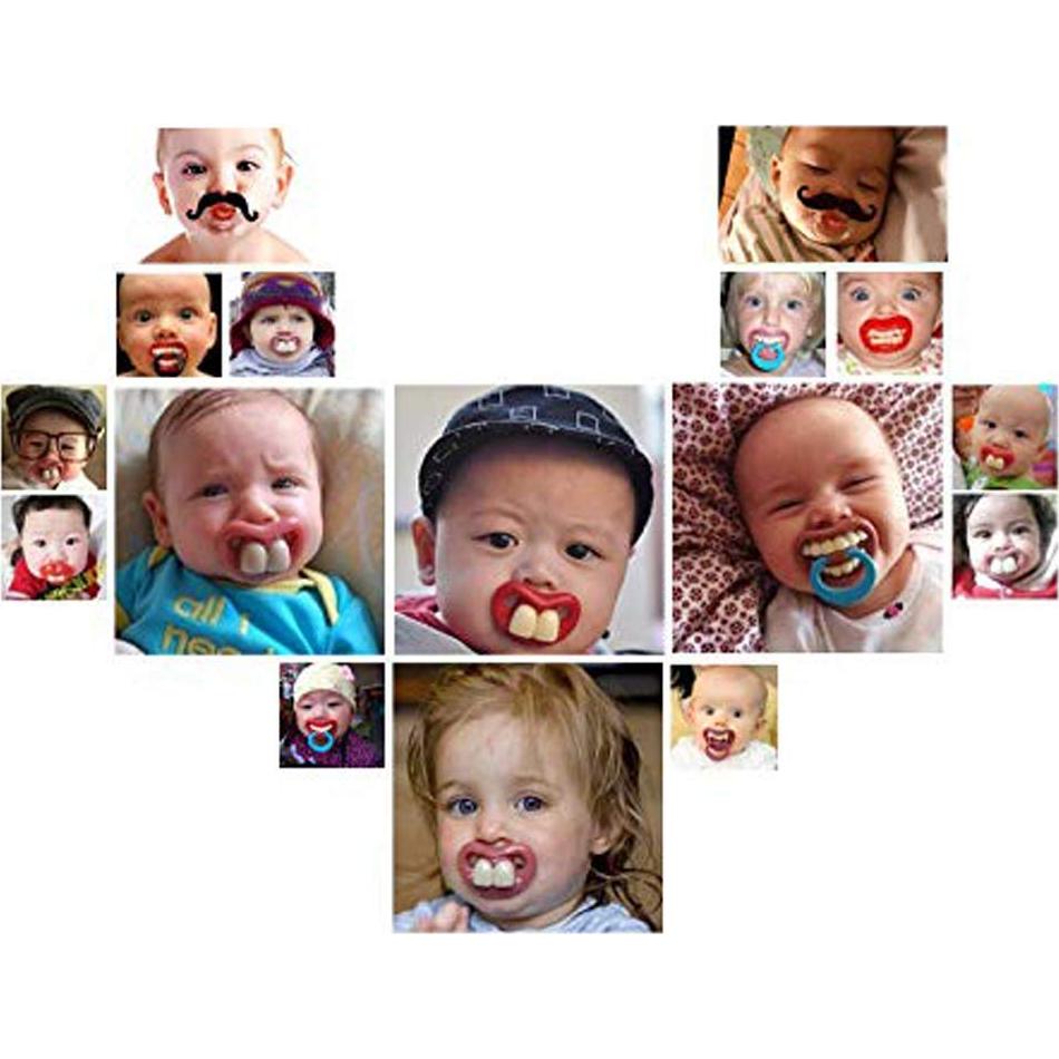 Chupetes Divertidos para Bebés Unisex - 3 Piezas Silicona