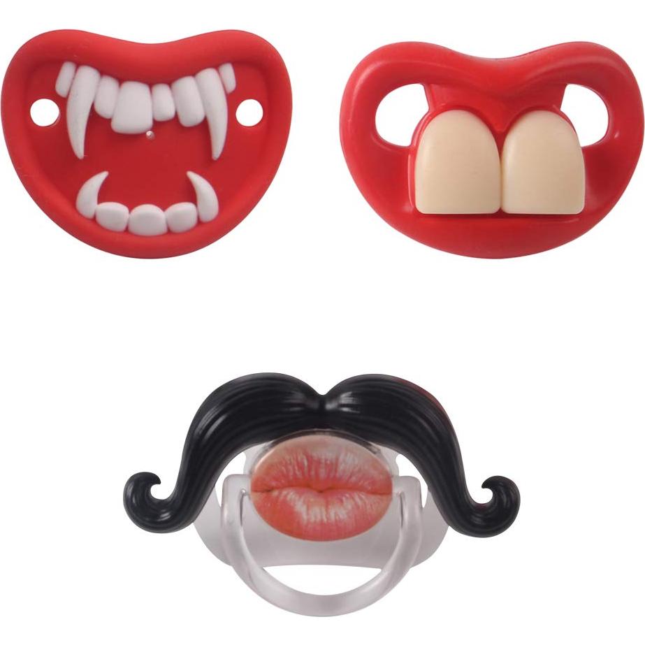 Chupetes Divertidos para Bebés Unisex - 3 Piezas Silicona