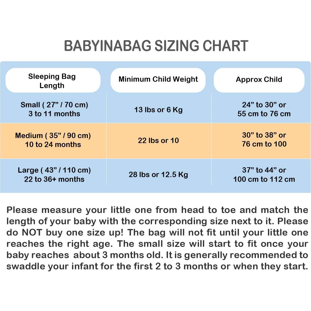 Saco de Dormir para Bebés Baby in a Bag 2.5 Tog Invierno Amarillo