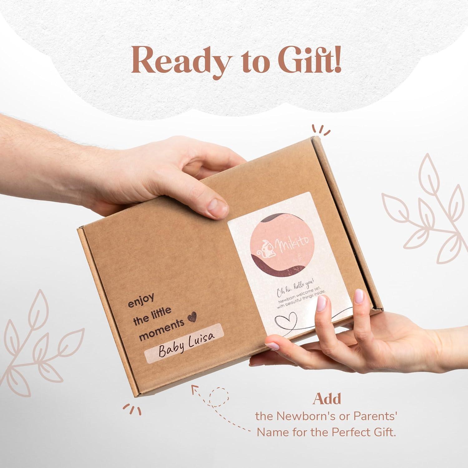 Set de Regalo para Recién Nacidos Mikito - 4 Piezas Algodón Orgánico