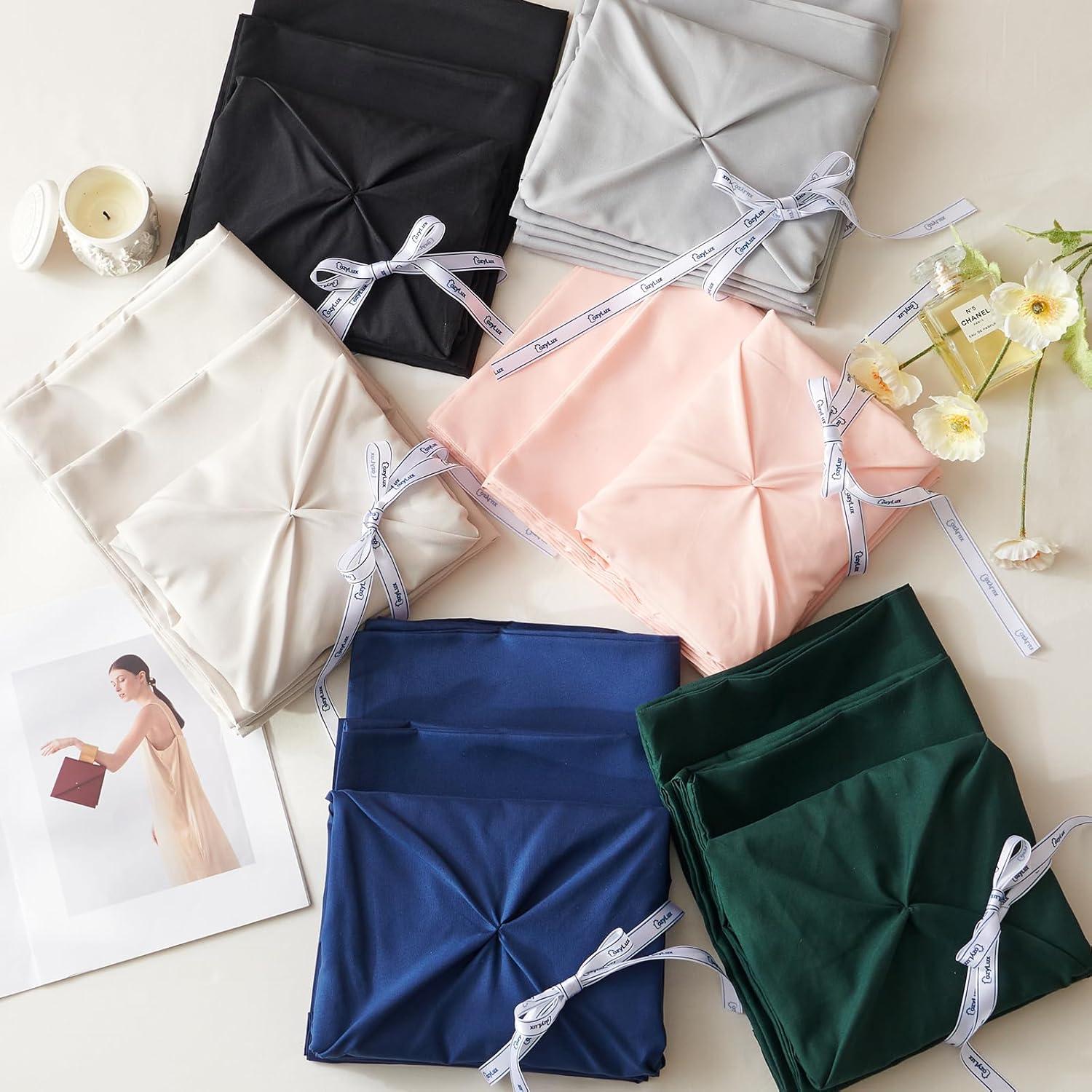 Conjunto de Edredón CozyLux Reina 7 Piezas Azul Claro