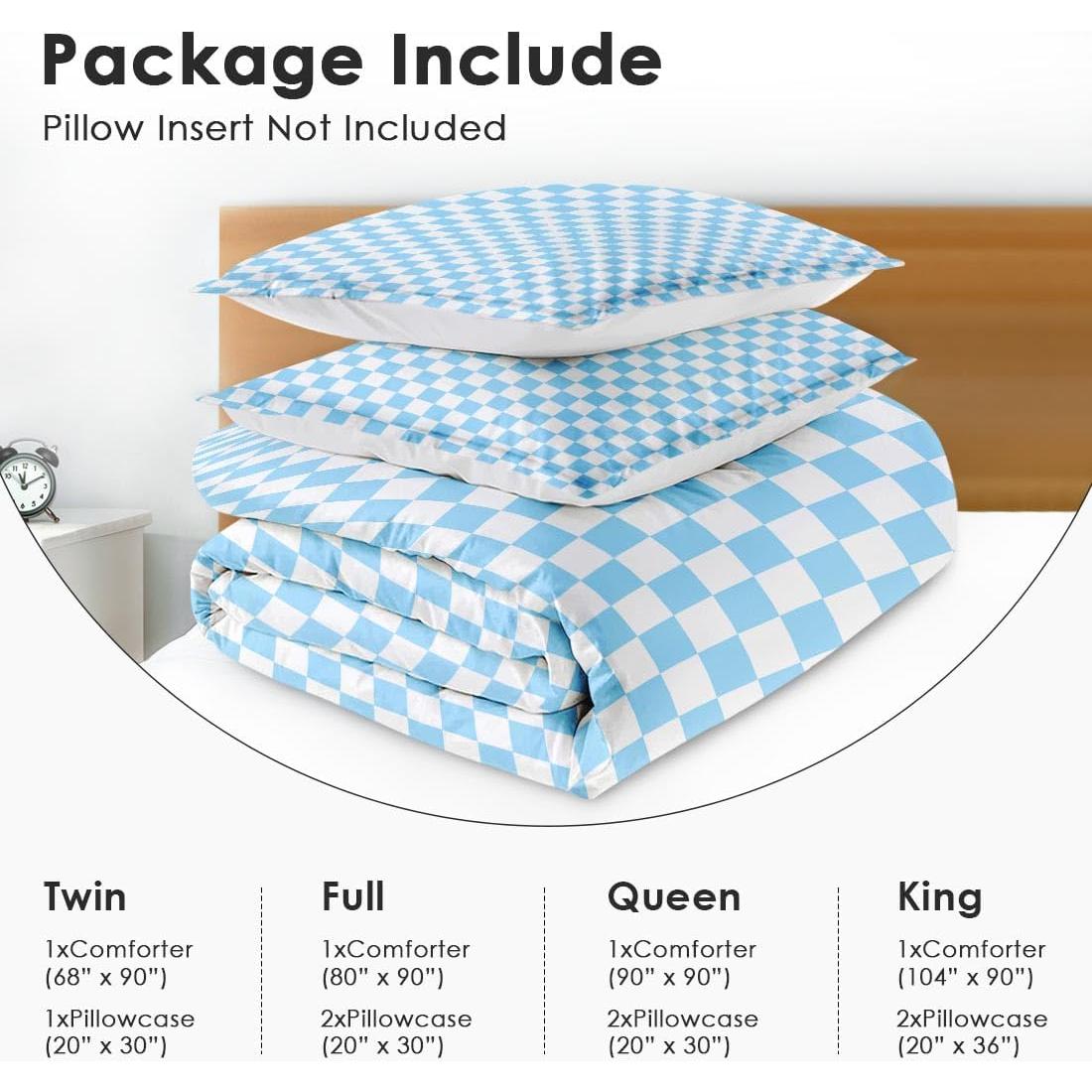 Juego de Edredón Reina Nesphy Microfibra Azul Bebé 3 Piezas