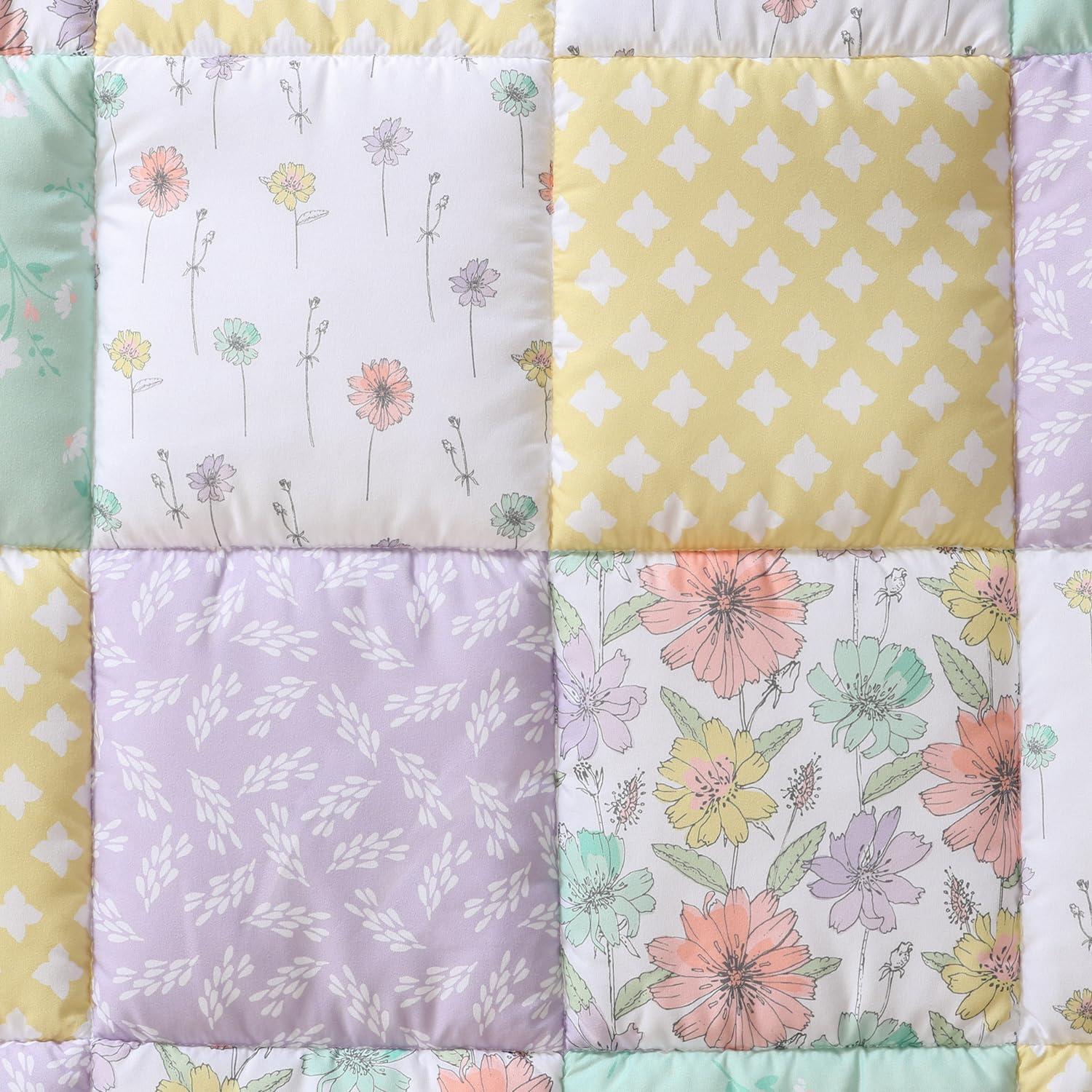 Conjunto de Ropa de Cuna 3 Piezas The Peanutshell Floral