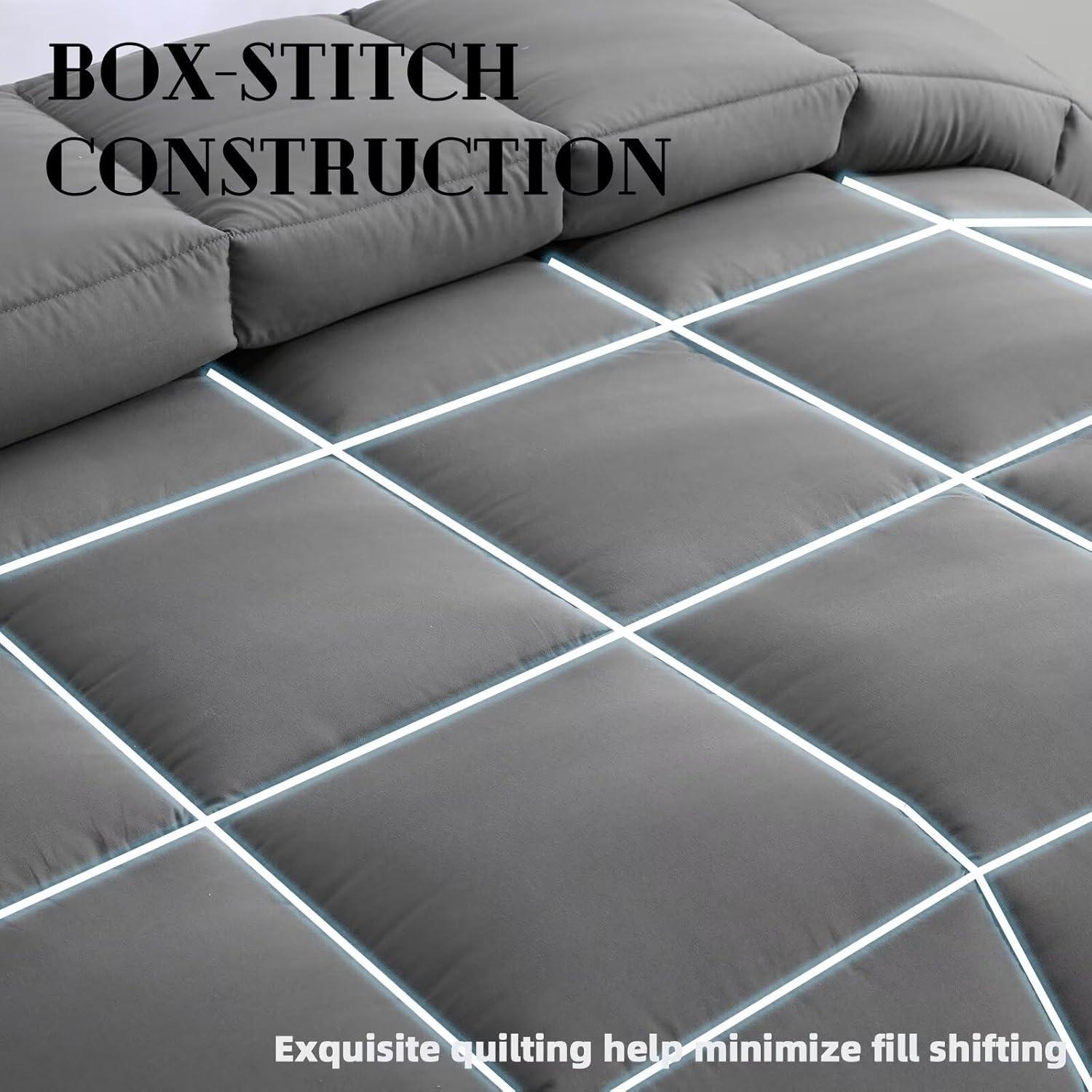 Edredón Ligero DOWNCOOL King 259x229 cm Gris Oscuro