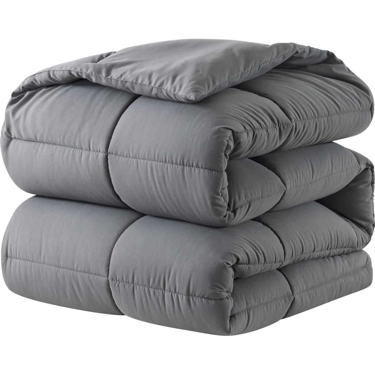 Edredón Ligero DOWNCOOL King 259x229 cm Gris Oscuro