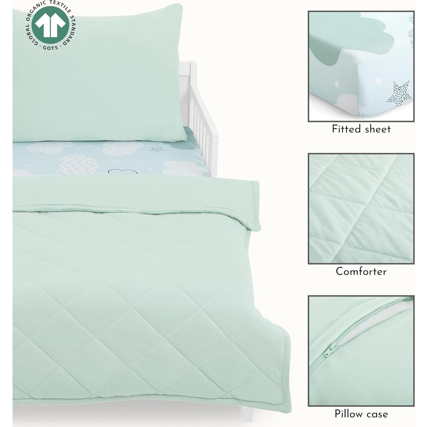 Conjunto de Ropa de Cama Evolur Dreamer 3 Piezas Algodón Orgánico