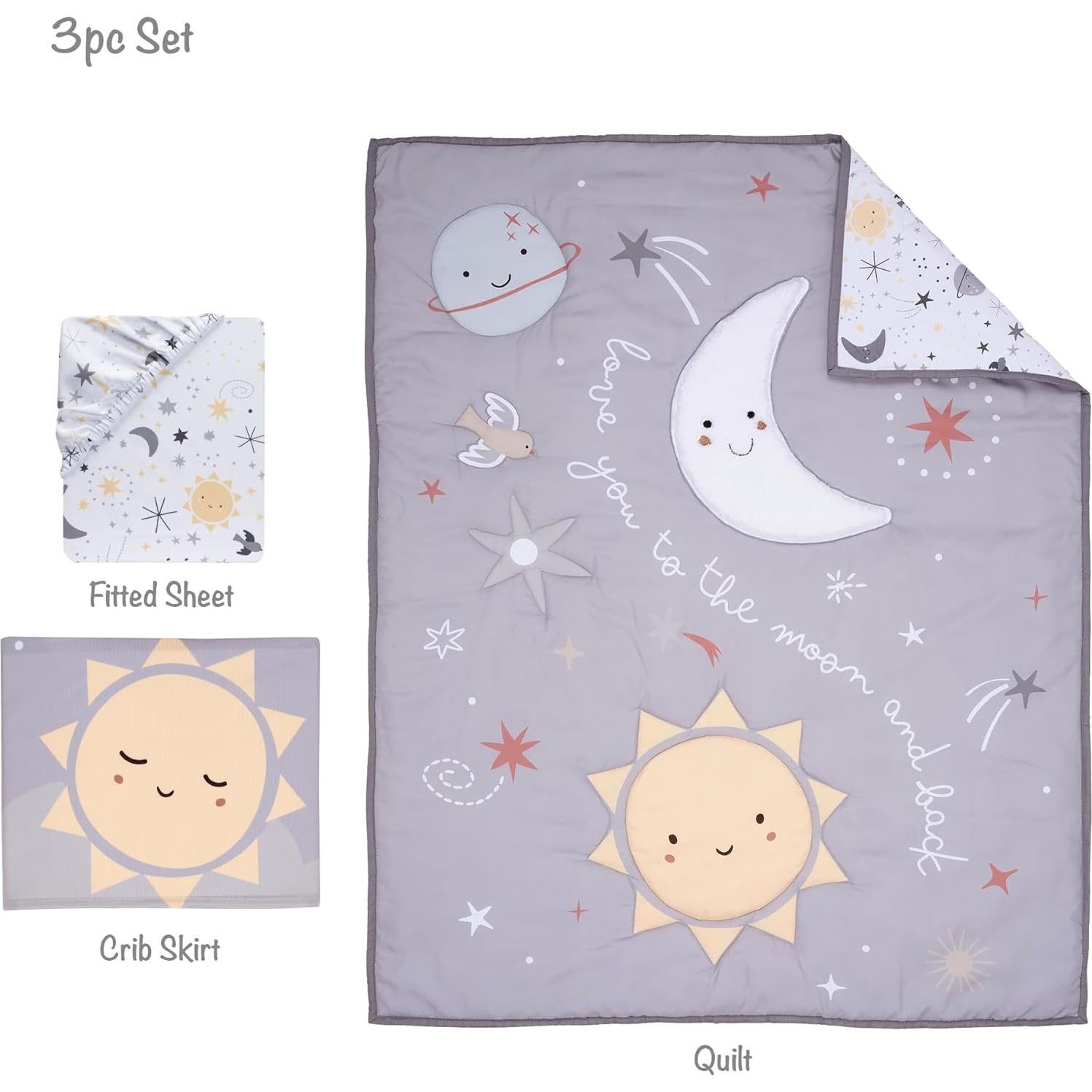 Juego de Ropa de Cuna 3 Piezas Bedtime Originals Celestial