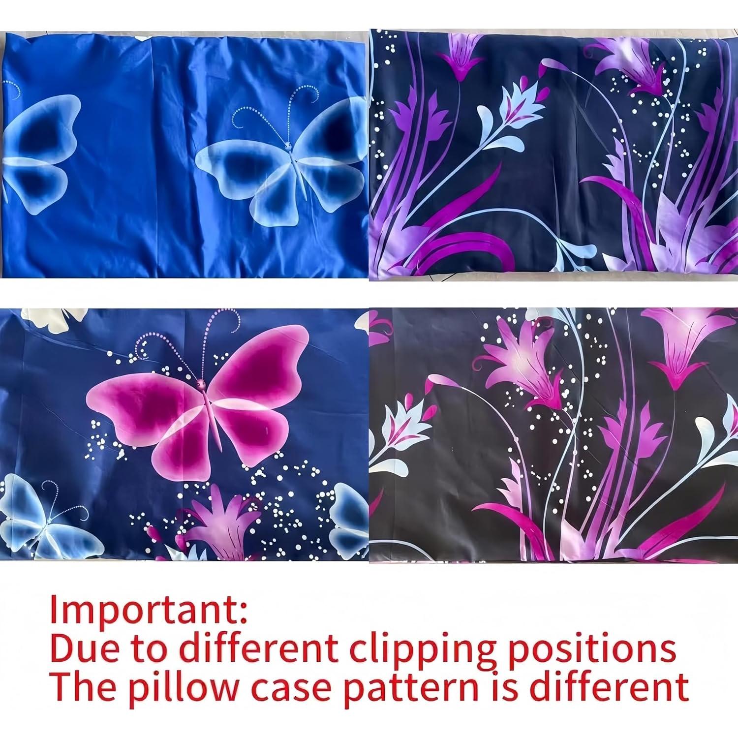 Conjunto de Edredón SDY 3PCS Mariposa Tamaño Completo