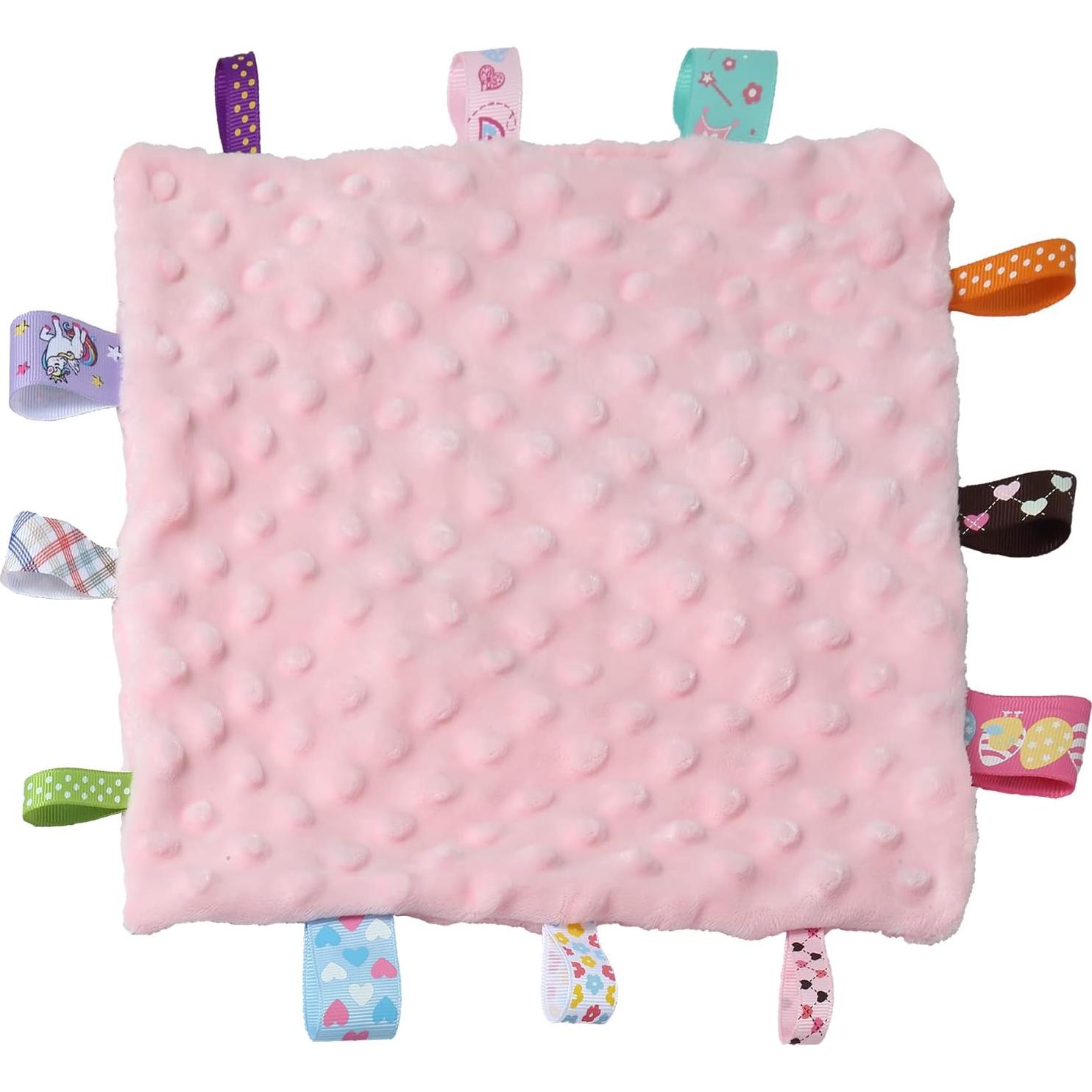 Manta de Seguridad CREVENT Oso Rosa 22x22cm para Bebés