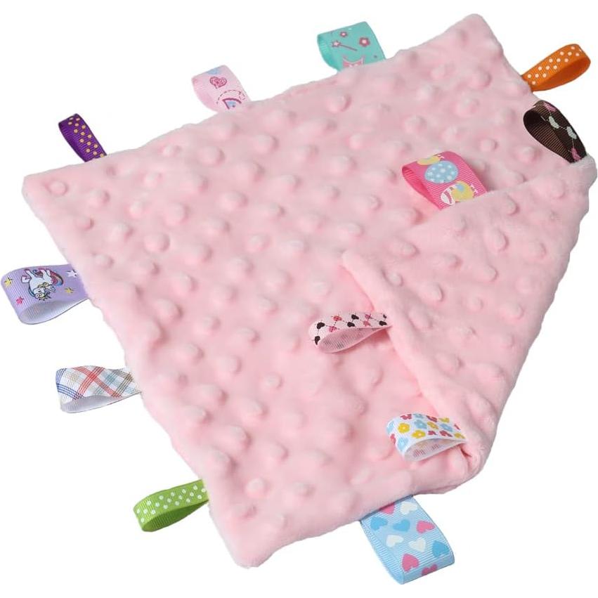 Manta de Seguridad CREVENT Oso Rosa 22x22cm para Bebés