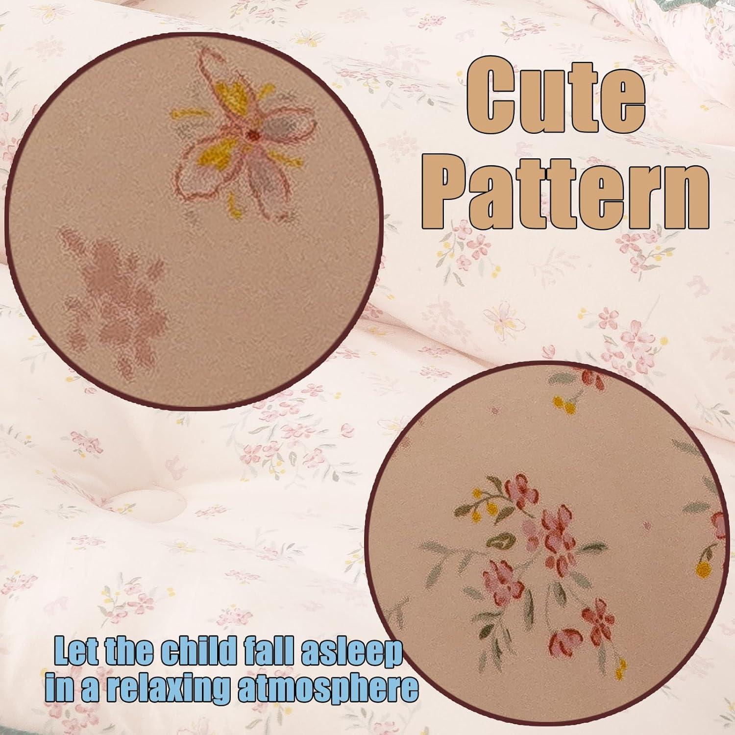 Juego de Ropa de Cama Doimier 2 Piezas Niños Microfibra Floral