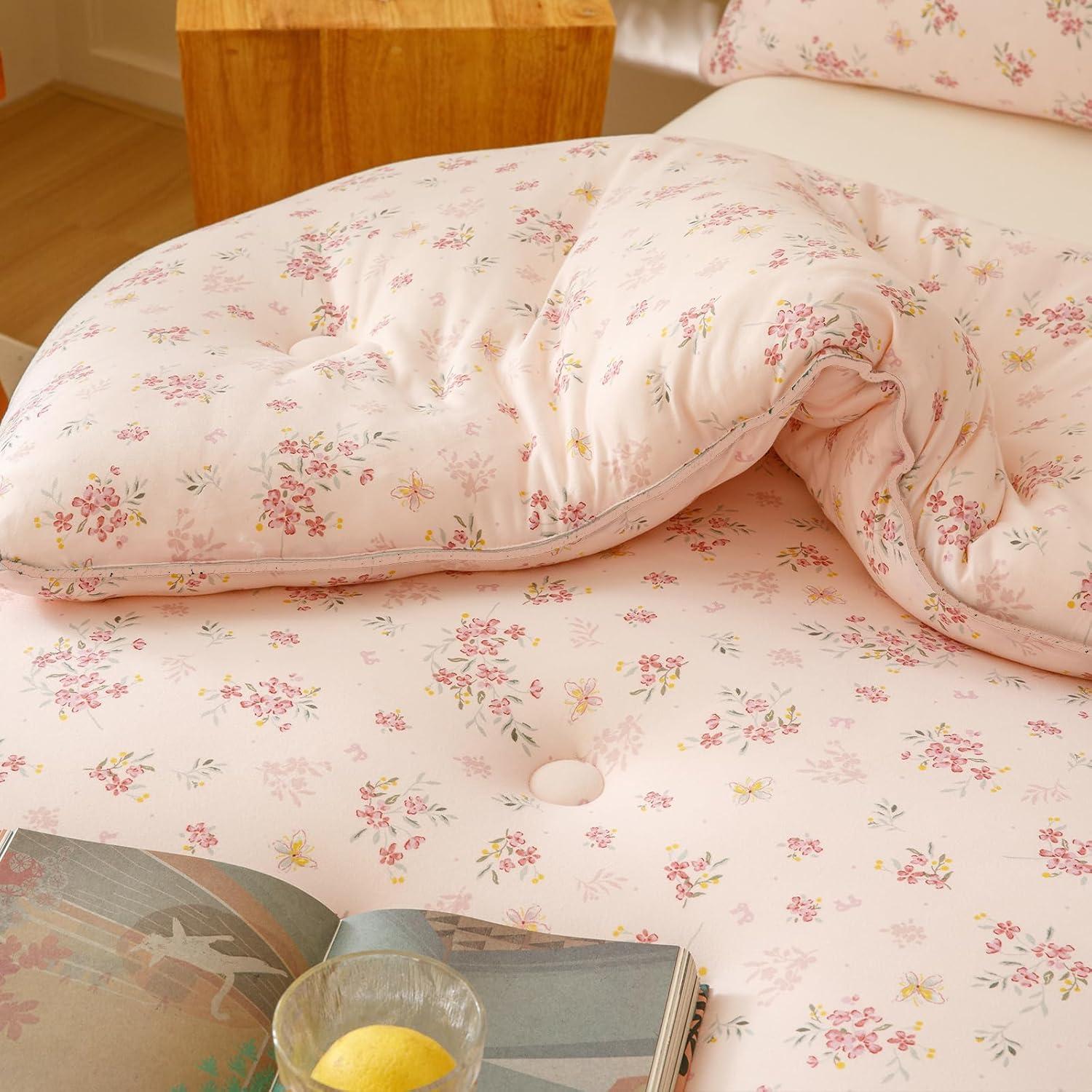 Juego de Ropa de Cama Doimier 2 Piezas Niños Microfibra Floral