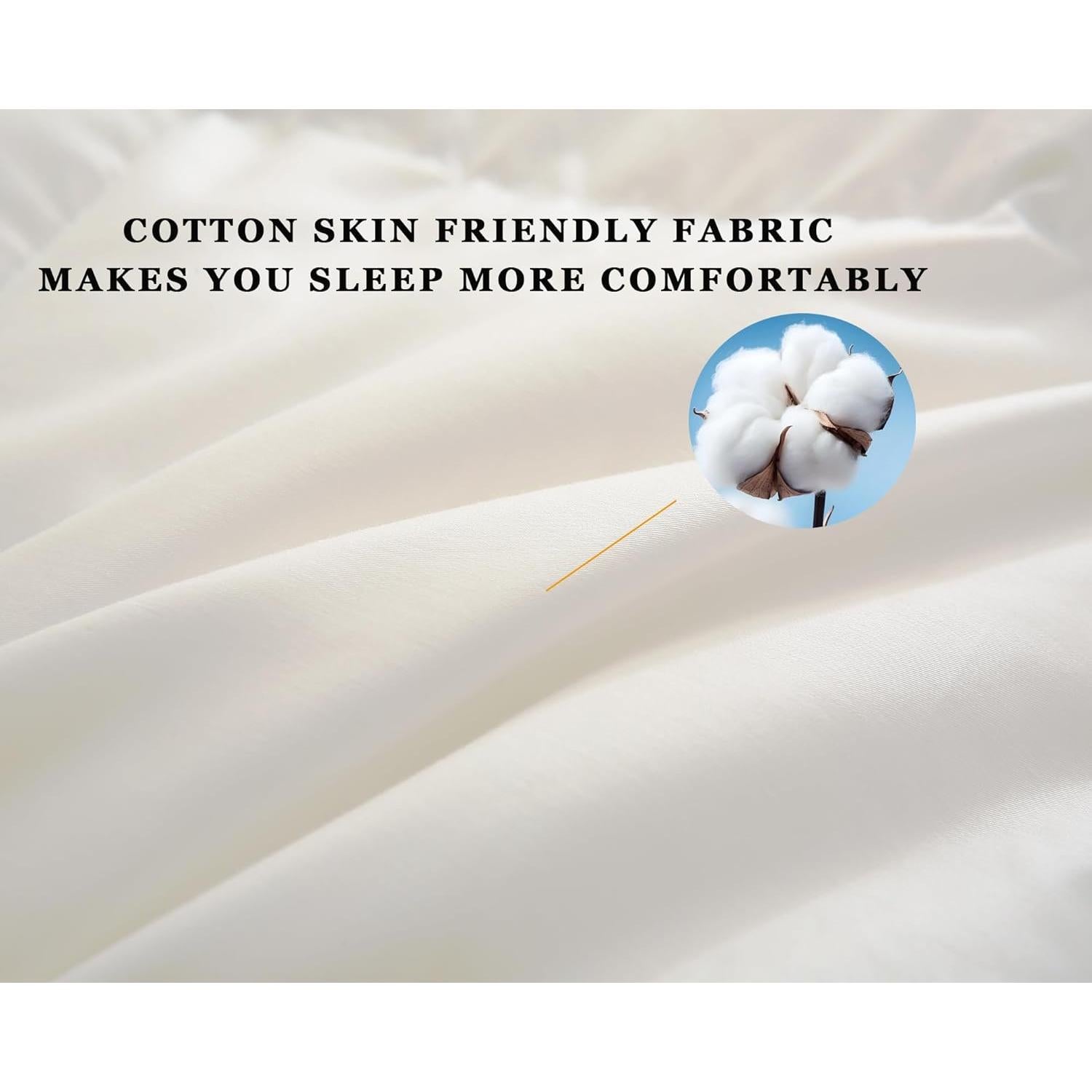 Edredón de Cuna HyBikuly 100% Algodón y Plumón Ganso 104x122cm