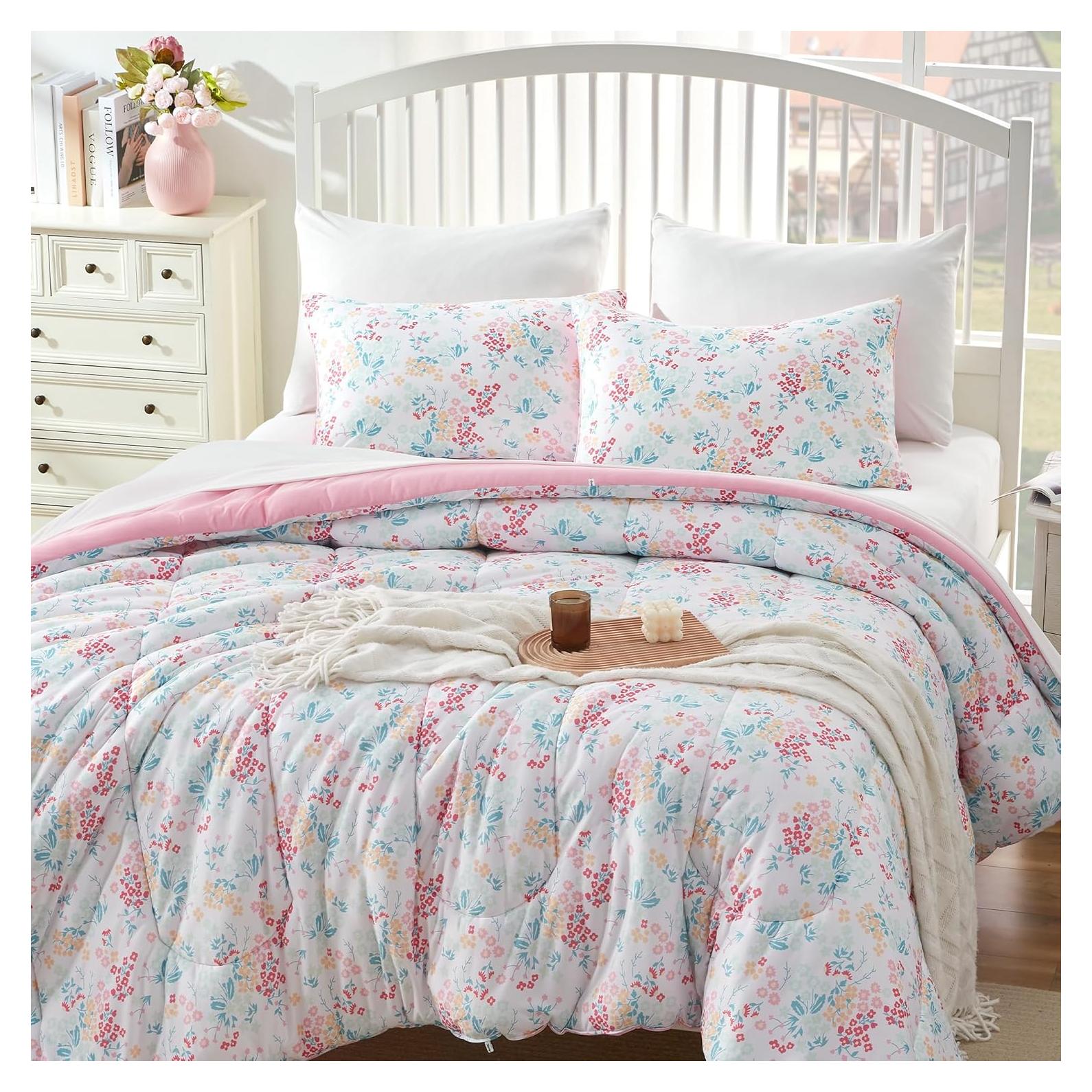 Conjunto de Edredón Reina SLEEP ZONE Microfibra Floral