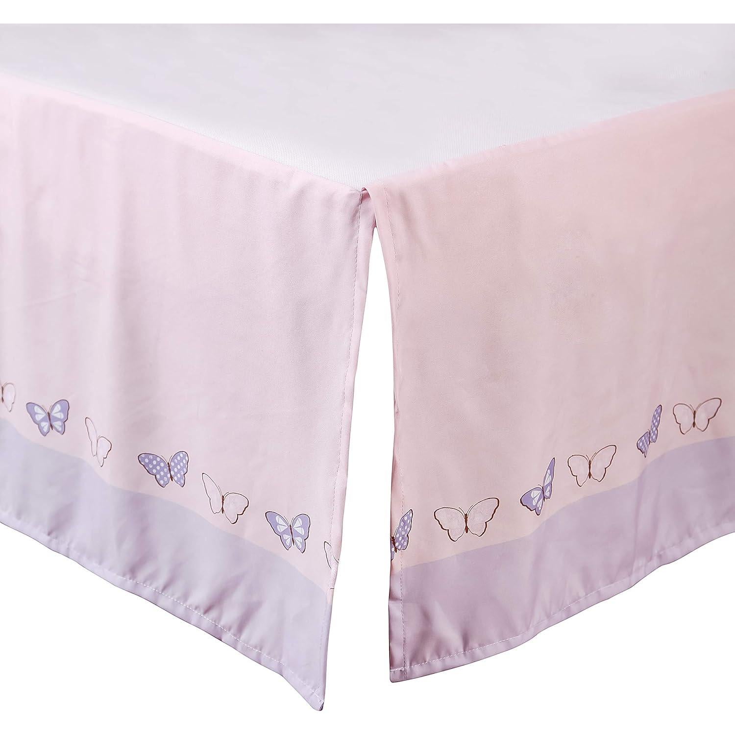 Juego de Ropa de Cuna Estándar La Premura 3 Piezas Mariposa Lila