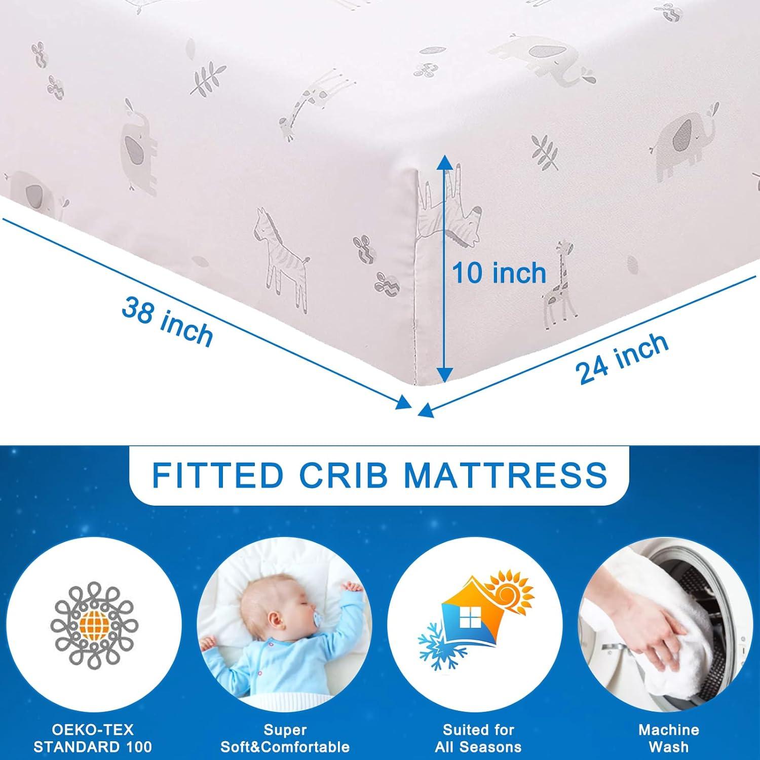 Conjunto de Ropa de Cuna Mini Wowelife 3 Piezas Elefante Gris