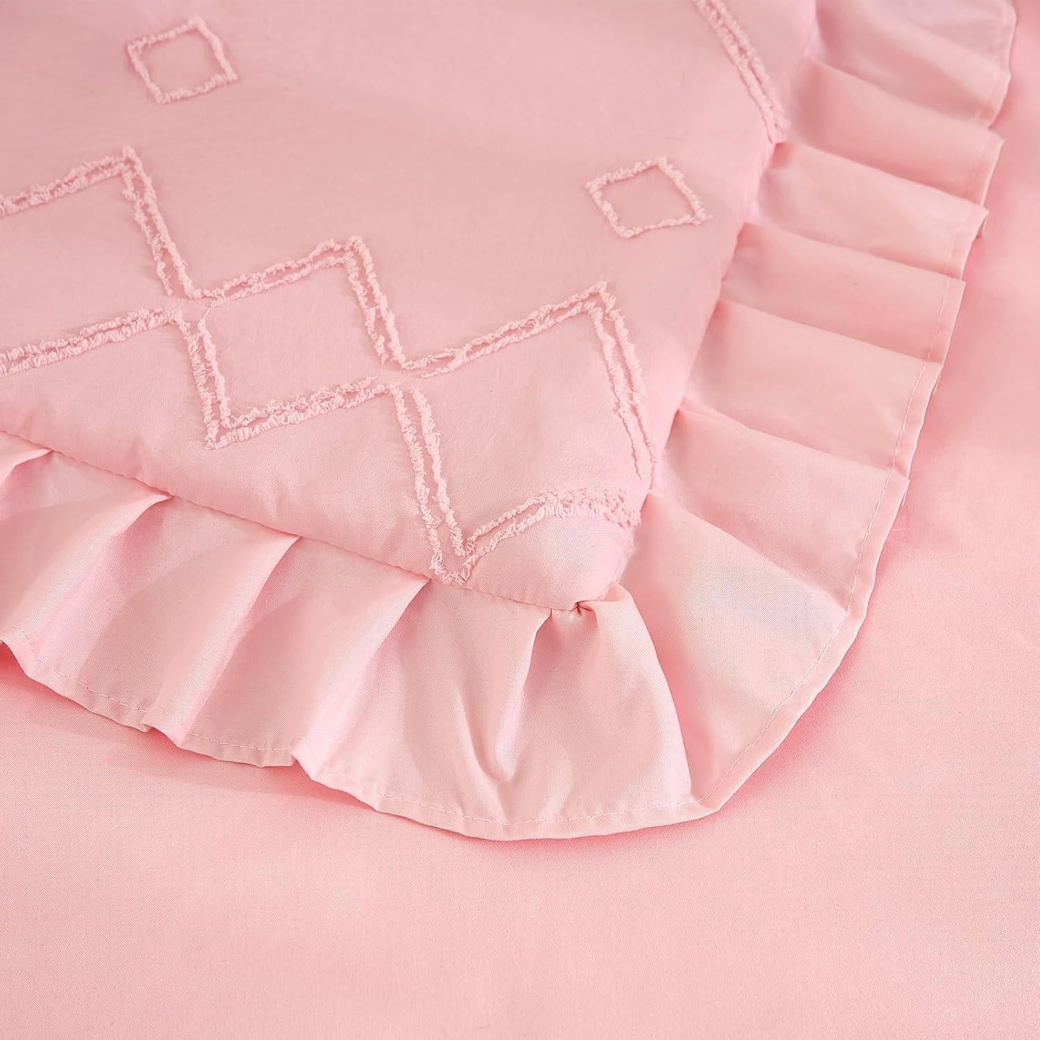 Juego de Ropa de Cuna 3 Piezas NacoMoco Rosa Bohemio