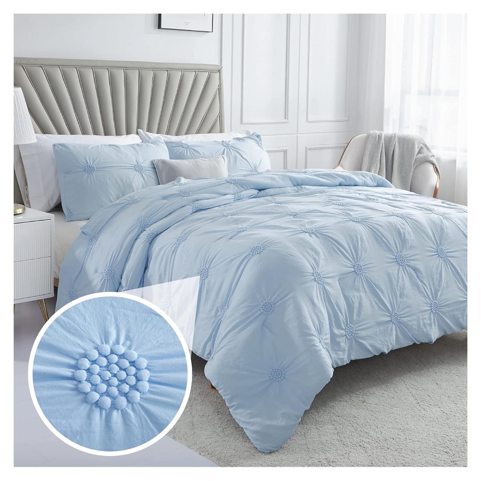 Conjunto de Edredón King Swift Home Baby Blue 3 Piezas