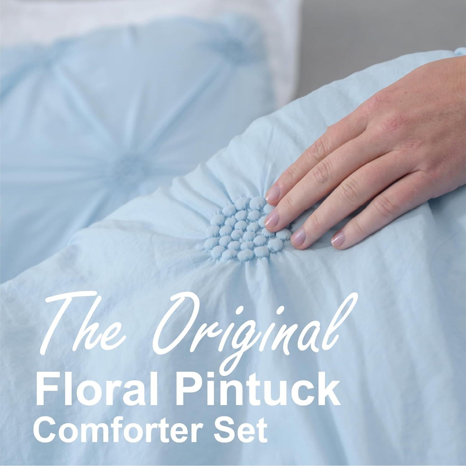 Conjunto de Edredón King Swift Home Baby Blue 3 Piezas