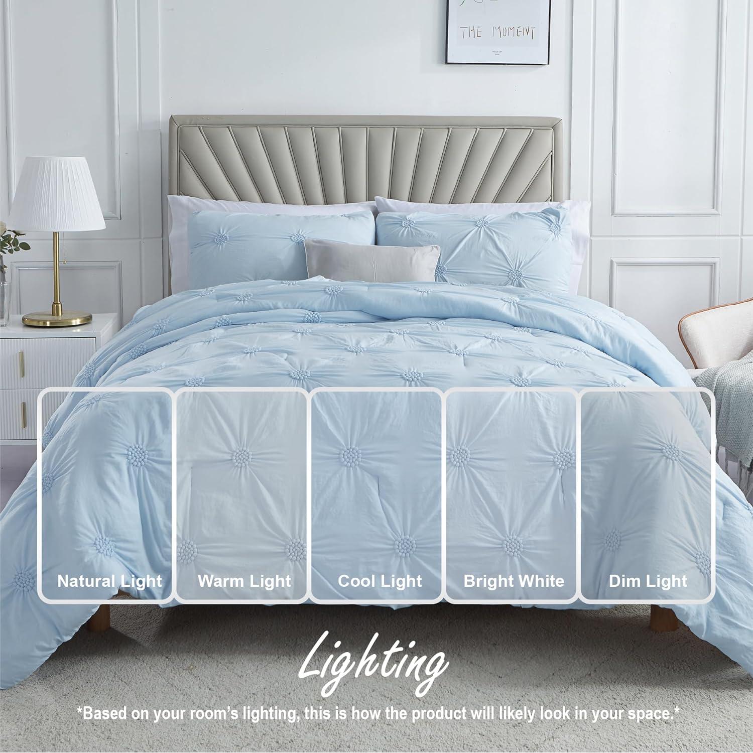 Conjunto de Edredón King Swift Home Baby Blue 3 Piezas