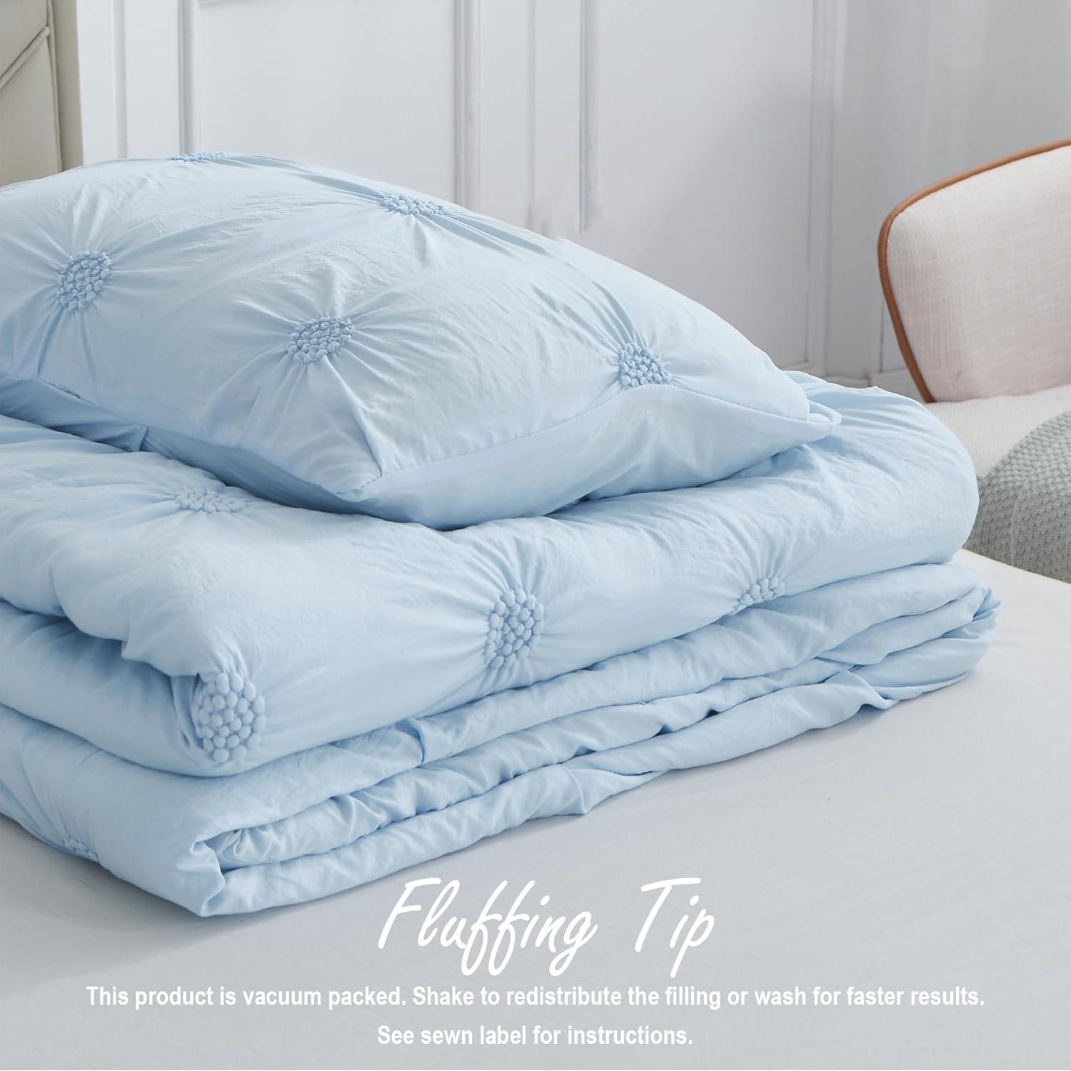 Conjunto de Edredón King Swift Home Baby Blue 3 Piezas