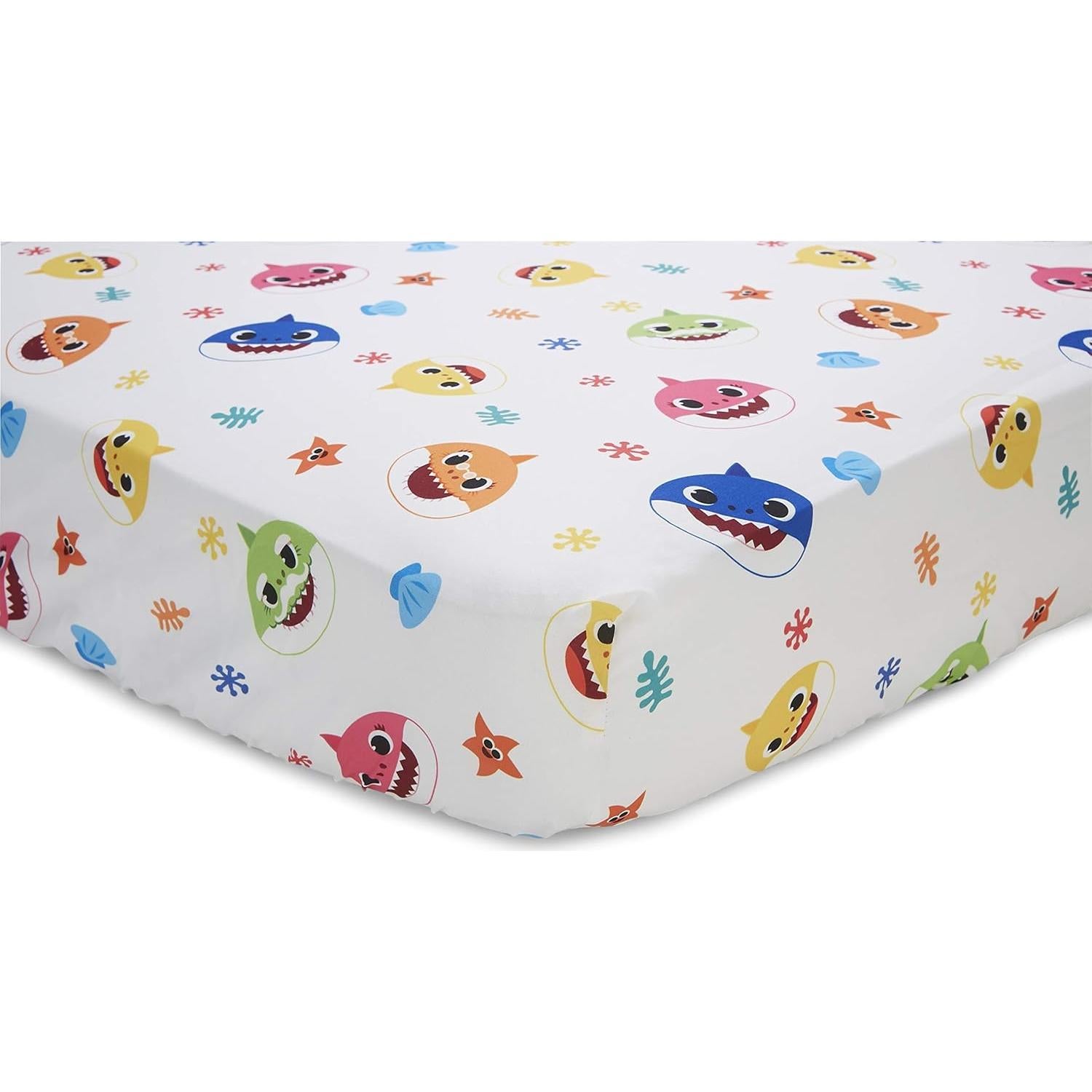 Juego de Cama Baby Shark 4 Piezas - Edredón Reversible