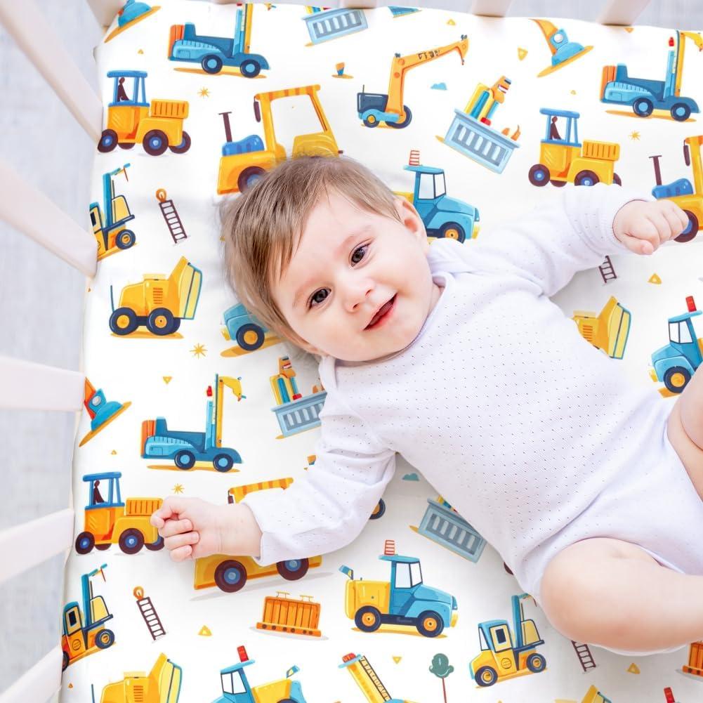 Juego de Ropa de Cuna 3 Piezas FIGEPO Construcción Azul