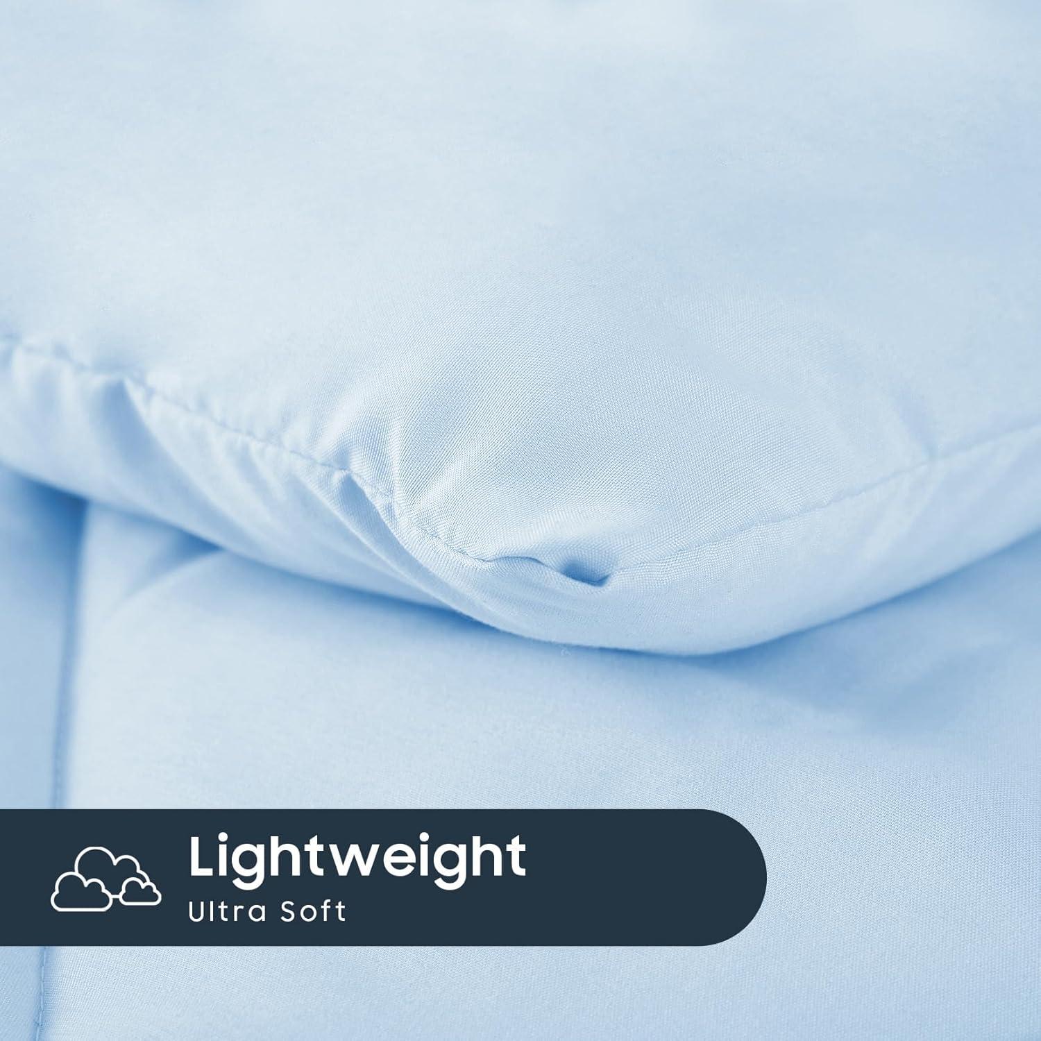 Juego de Ropa de Cama para Niños Despertar En Nubes 4 Piezas Azul