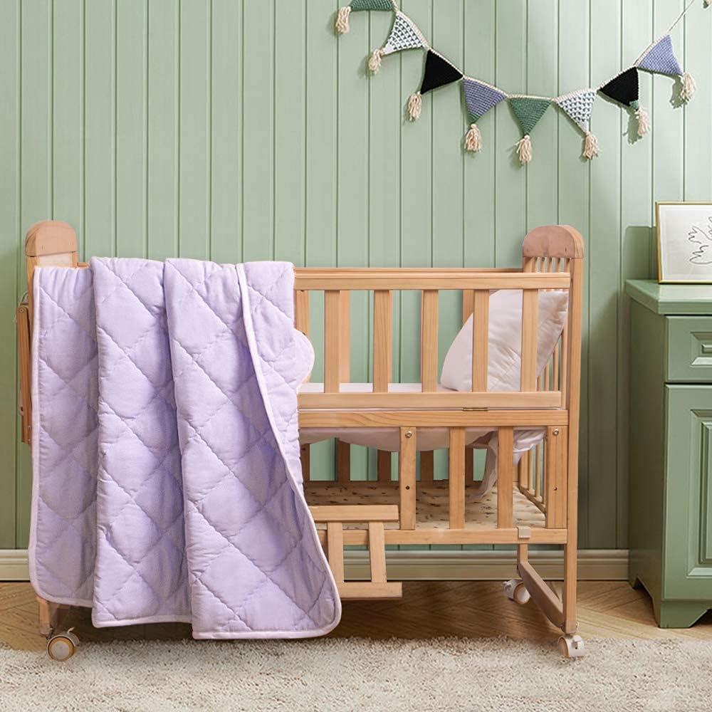 Colcha Microfibra FLXXIE Lavable para Niños 99x119 cm Púrpura