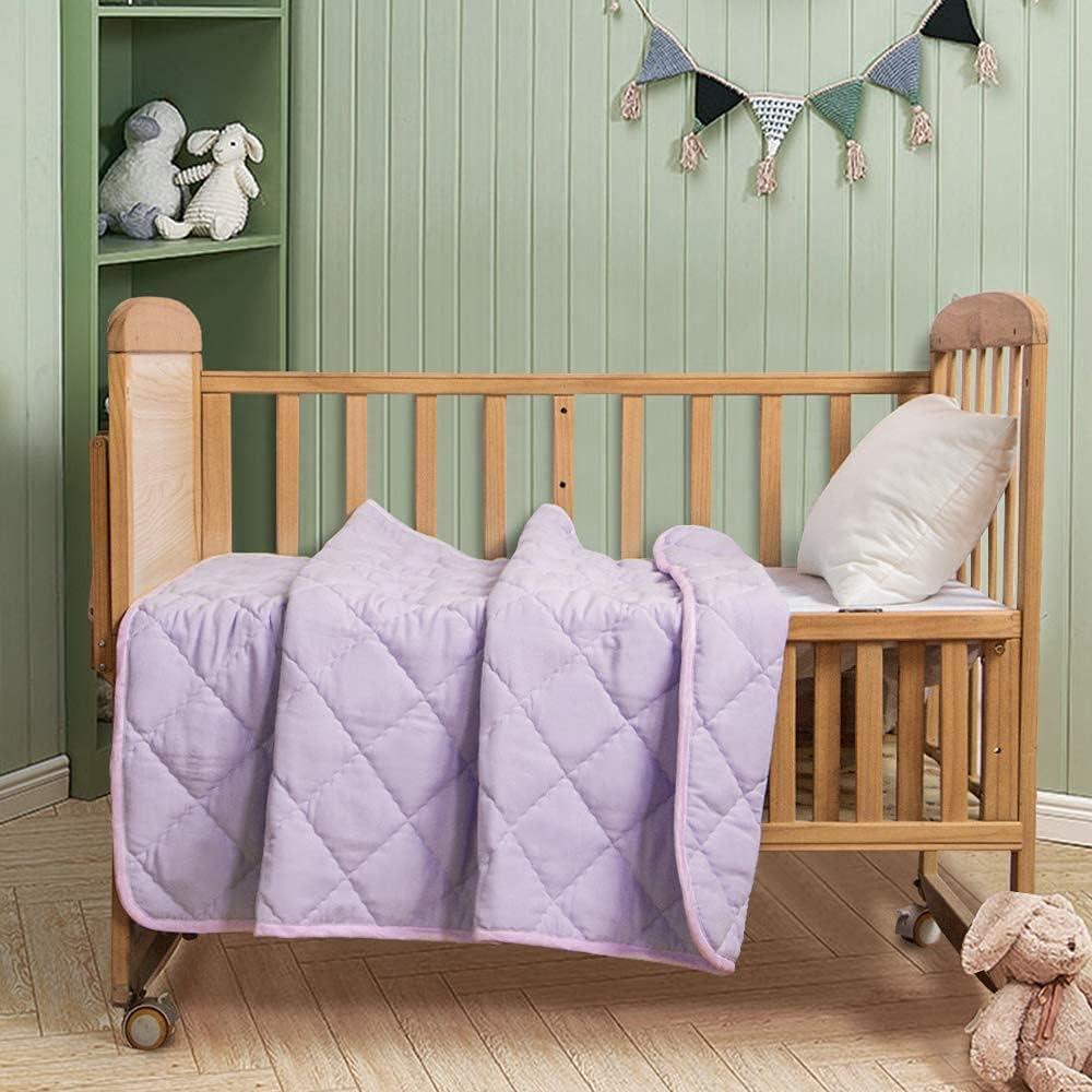 Colcha Microfibra FLXXIE Lavable para Niños 99x119 cm Púrpura