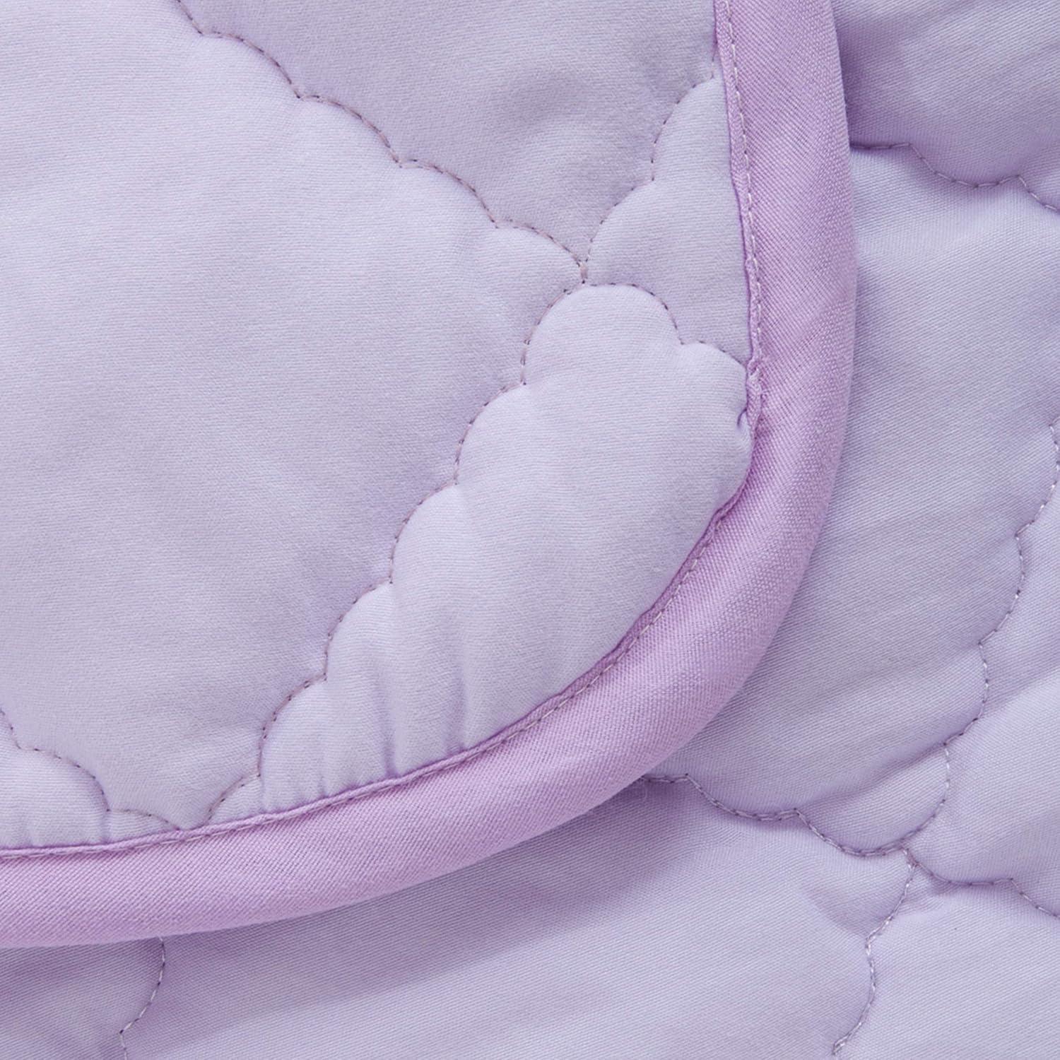 Colcha Microfibra FLXXIE Lavable para Niños 99x119 cm Púrpura