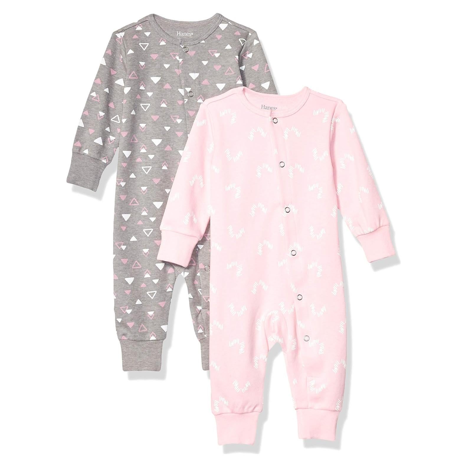 Pijamas Flexibles Hanes Baby para Bebés 0-6 Meses - Paquete de 2