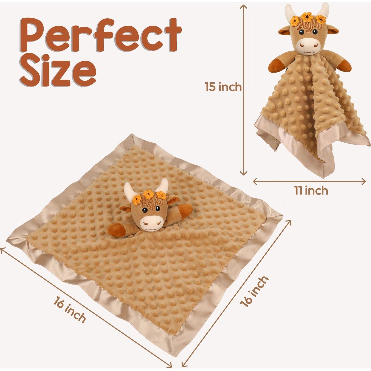 Manta de Seguridad para Bebés MOVEPAI Vaca de las Tierras Altas 40.64 cm