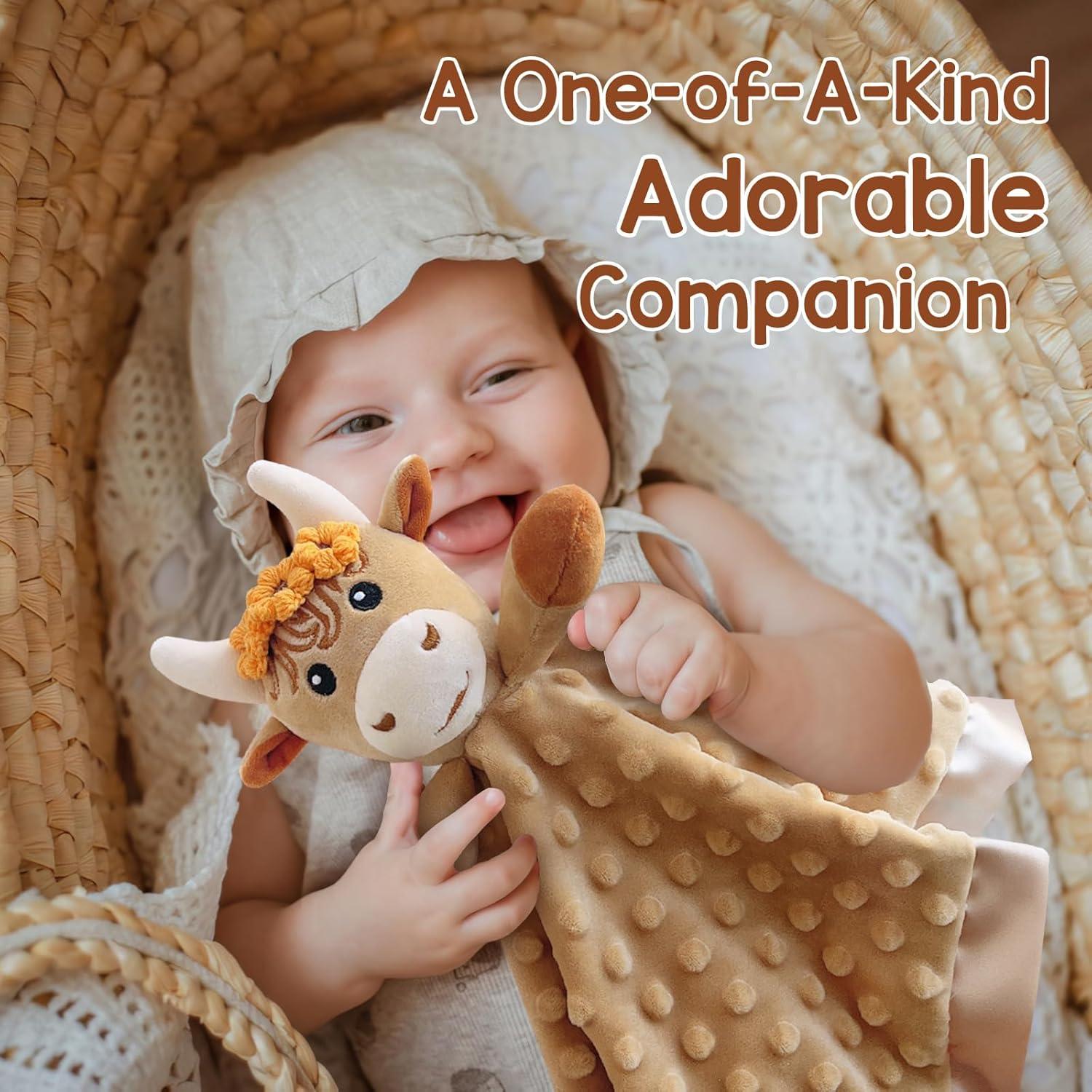 Manta de Seguridad para Bebés MOVEPAI Vaca de las Tierras Altas 40.64 cm