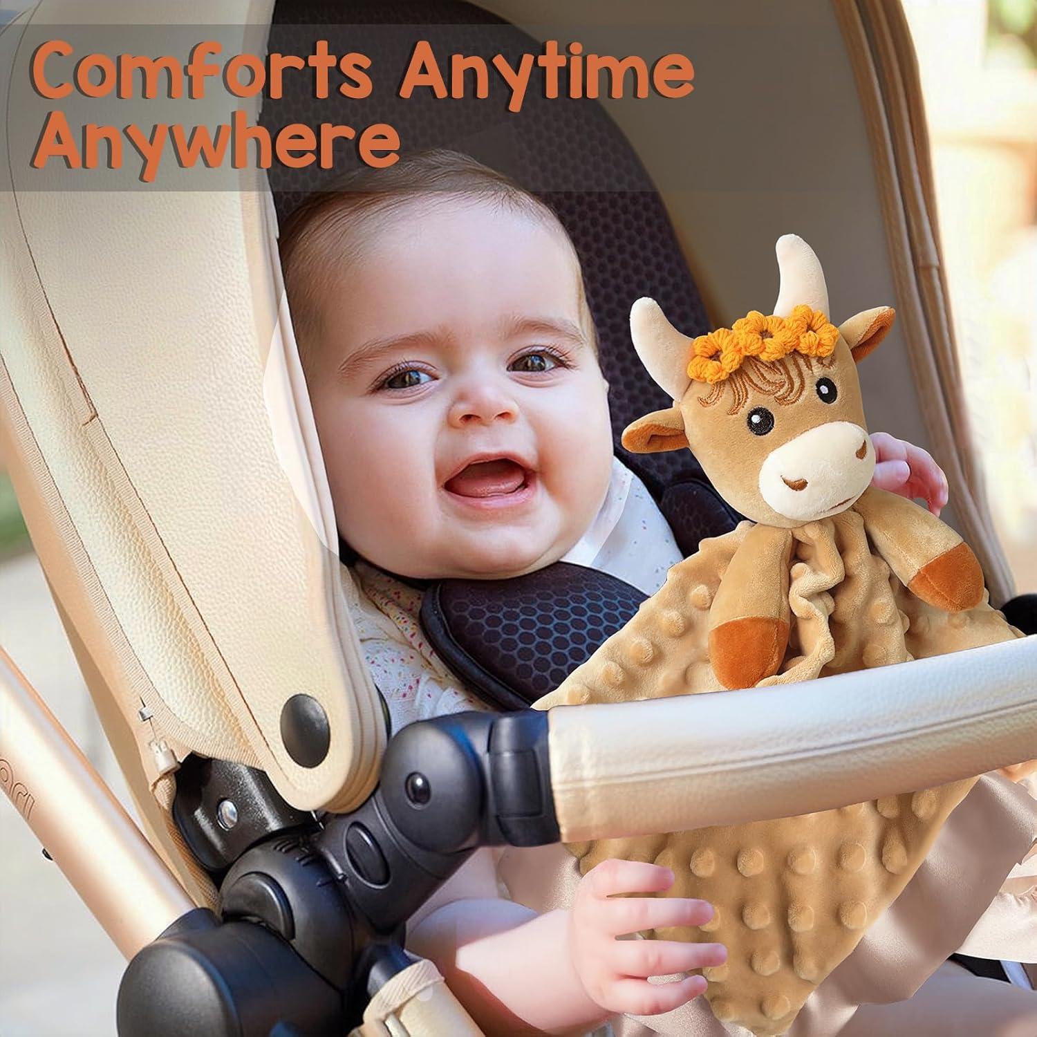 Manta de Seguridad para Bebés MOVEPAI Vaca de las Tierras Altas 40.64 cm