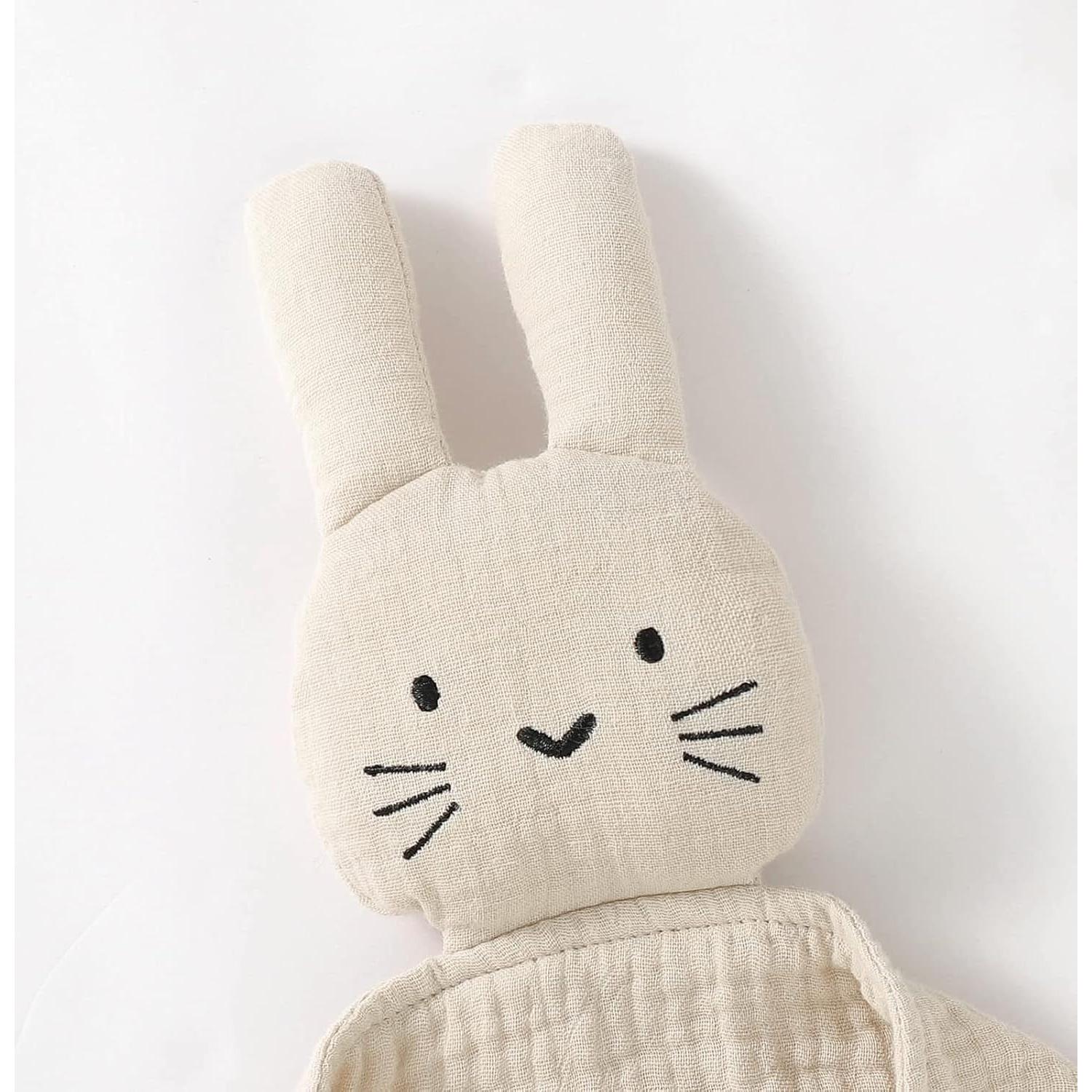 Manta de Seguridad Conejo Khaki Algodón Orgánico 30x30 cm