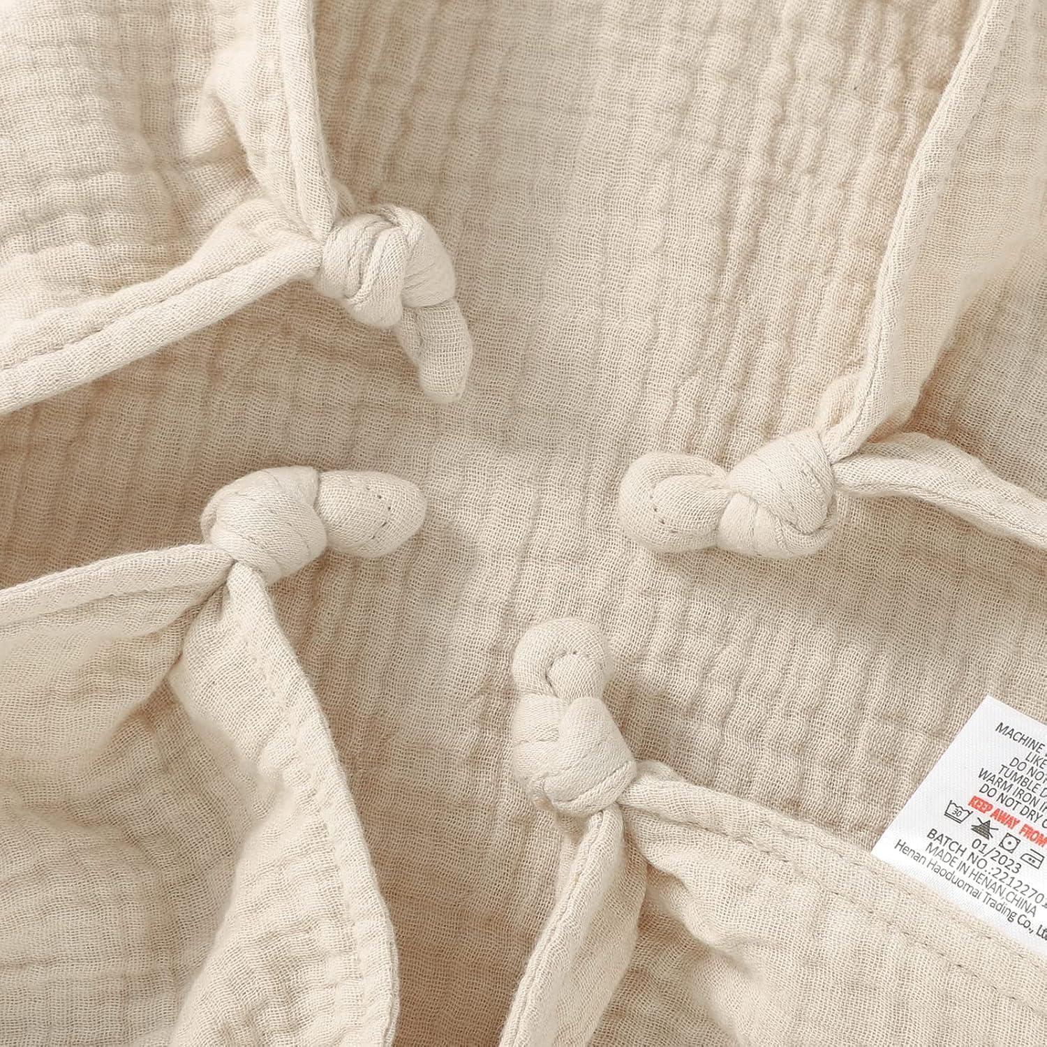 Manta de Seguridad Conejo Khaki Algodón Orgánico 30x30 cm