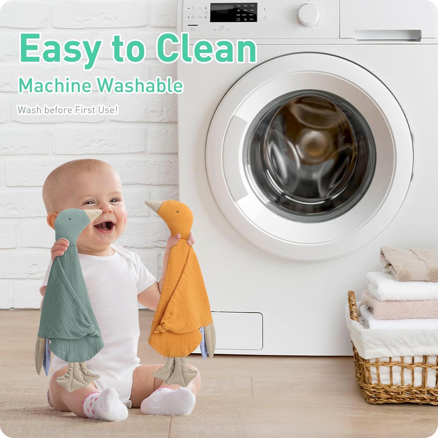 Manta Lovey Knirose de Algodón Orgánico para Bebés Verde Guisante