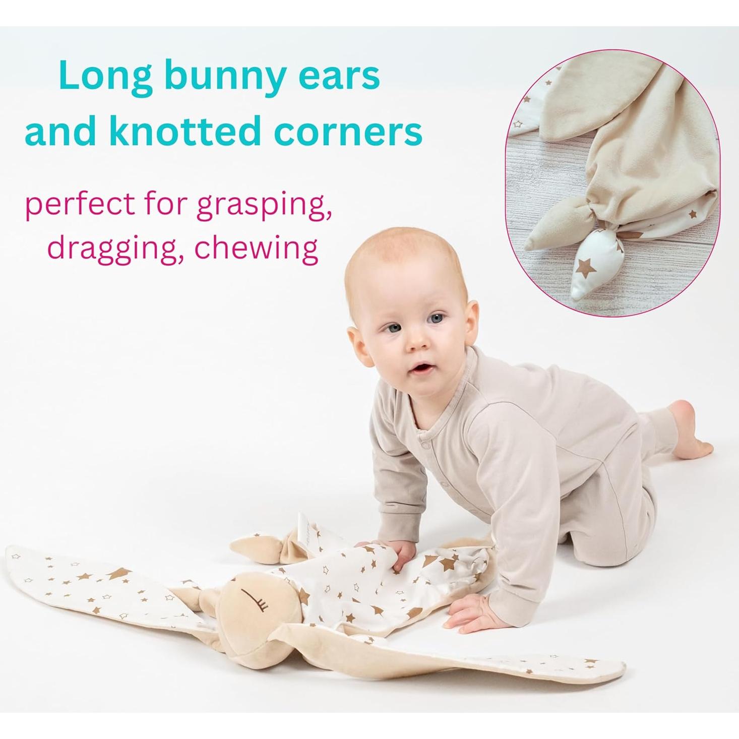 Manta de Seguridad Katiia Joy Conejito 40x35 cm Suave Bebé