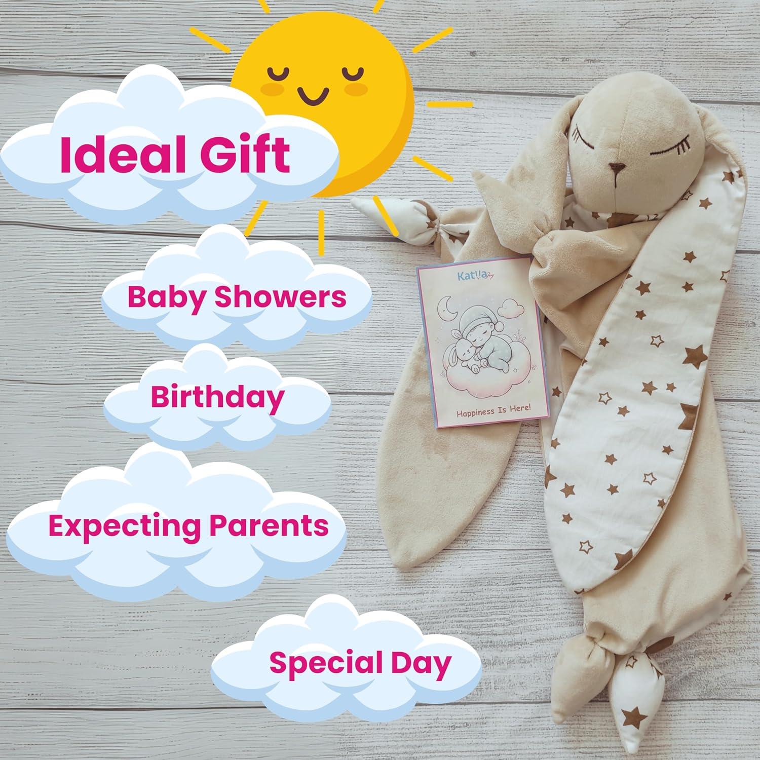 Manta de Seguridad Katiia Joy Conejito 40x35 cm Suave Bebé