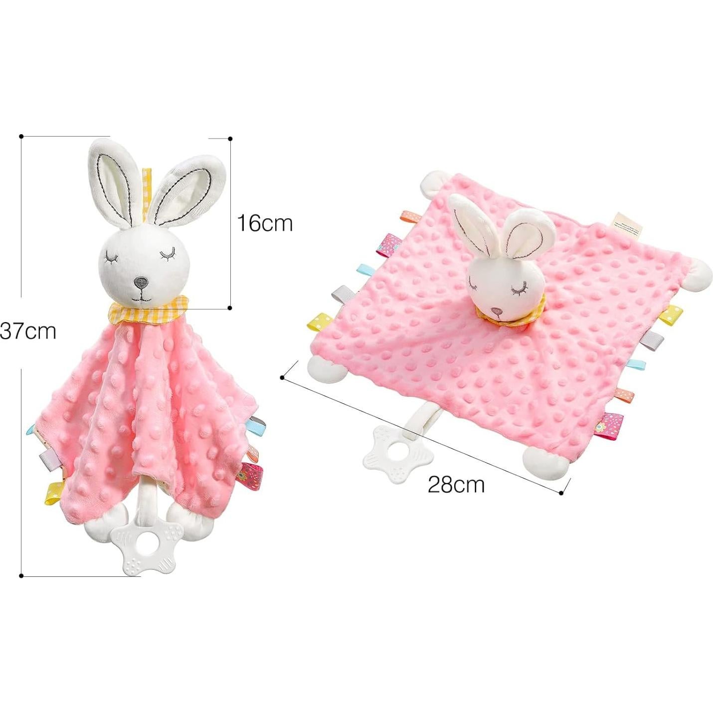 Manta de Seguridad Suave Zooawa Conejo Rosa para Bebés