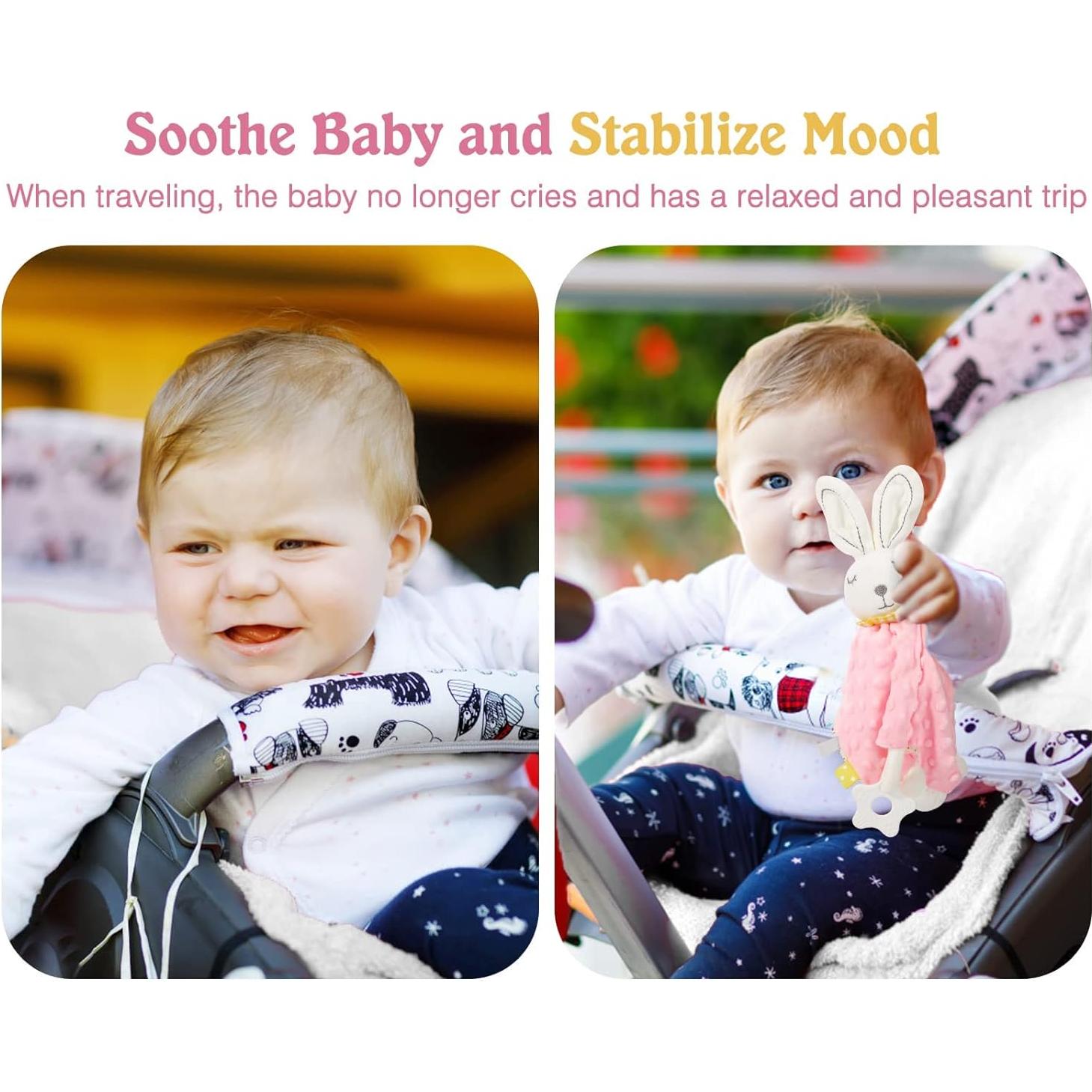 Manta de Seguridad Suave Zooawa Conejo Rosa para Bebés