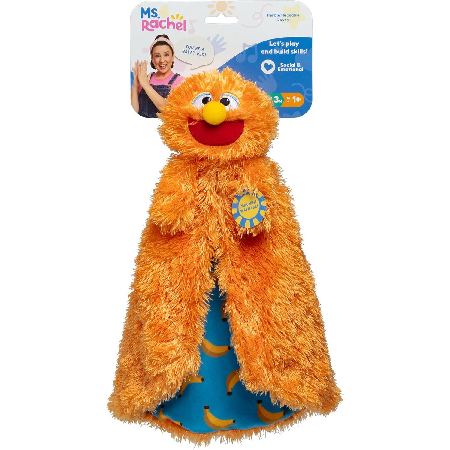 Manta de Seguridad Herbie Huggable Lovey Ms. Rachel 25x34 cm